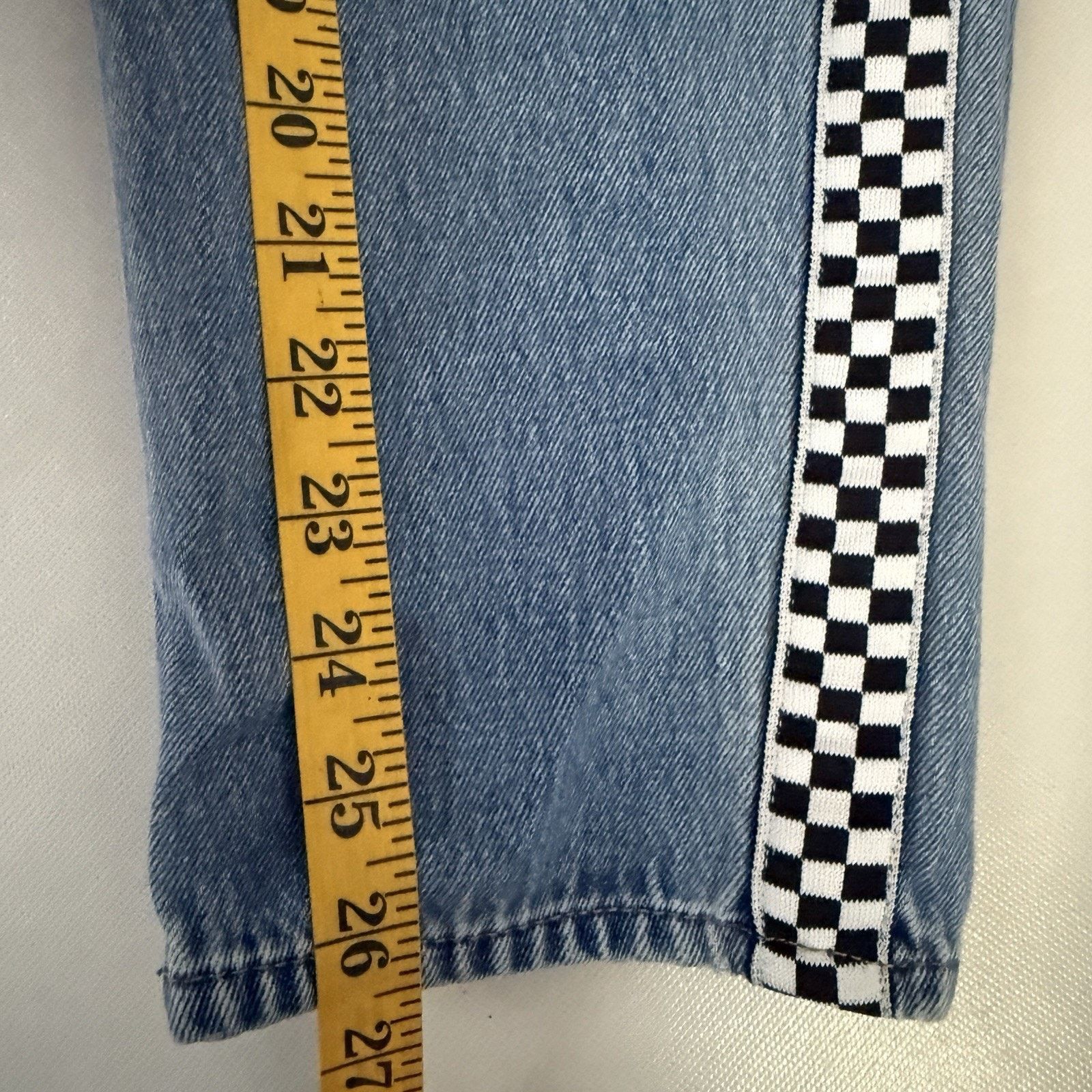 Empyre Empyre Eileen Checkered Striped Mom Zumiez Distressed Jeans Size 28" / US 6 / IT 42 - 8 Thumbnail