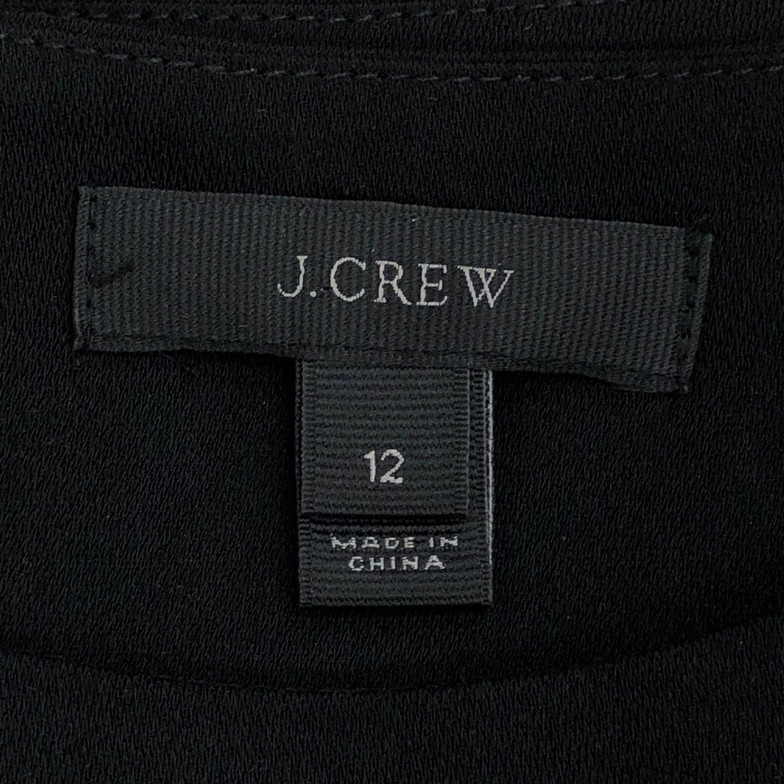 J.Crew J.Crew Jumpsuit 12 Drapey Wrap Back Black Cropped Wide Leg Size 34" / US 12 / IT 48 - 12 Thumbnail