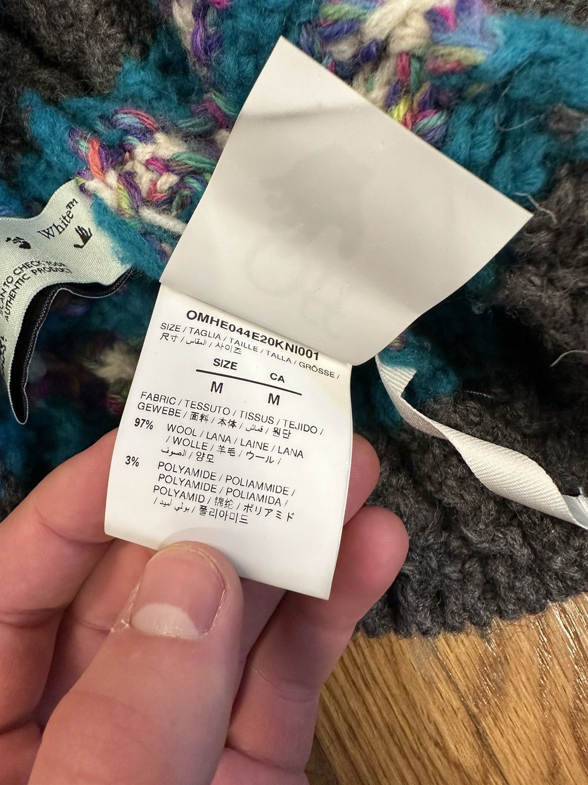 Off-White Off White OFF Embroidered Knit Sweater Size M Size US M / EU 48-50 / 2 - 6 Thumbnail