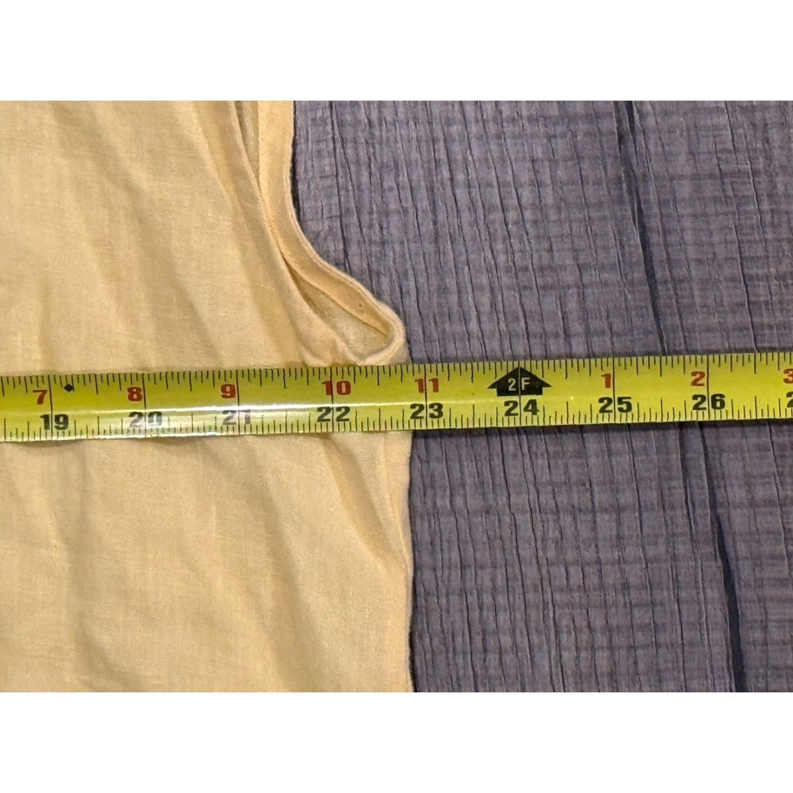 Layer 8 Bryn Walker Yellow Linen Oversize Nola Cowl Neck Short Sleeve Tunic Blouse L Women USA Bohemian Shirt Size L / US 10 / IT 46 - 4 Thumbnail