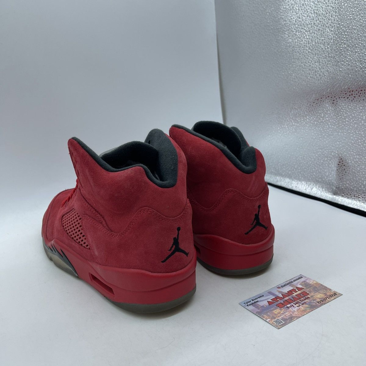 Jordan Brand Air Jordan 5 red suede Size US 9.5 / EU 42-43 - 4 Thumbnail