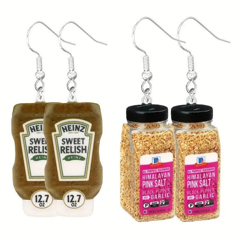& Other Stories Mini Food Earrings – Quirky Grocery-Themed Dangle Earrings Size ONE SIZE - 2 Thumbnail