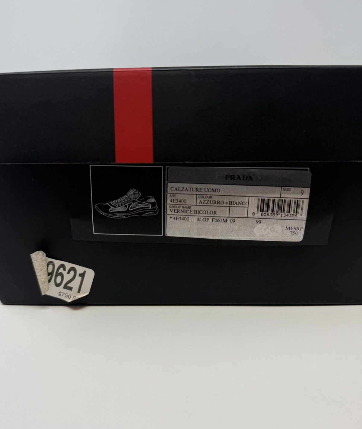 Prada Prada Americas Cup Sneaker Light Blue Size US 10 / EU 43 - 10 Thumbnail