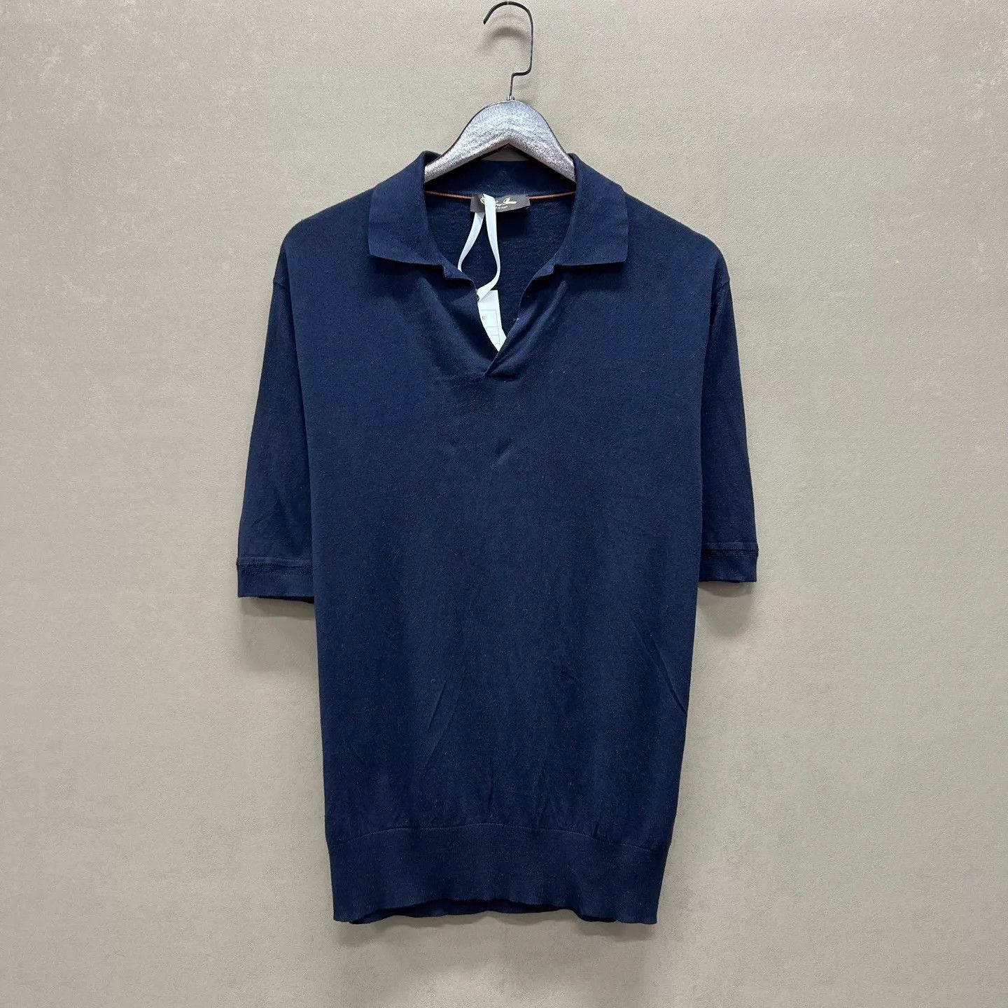 Louis Vuitton Loro Piana 99 New Solid Collar Wool Knit SS 48 Size US M / EU 48-50 / 2 - 1 Thumbnail