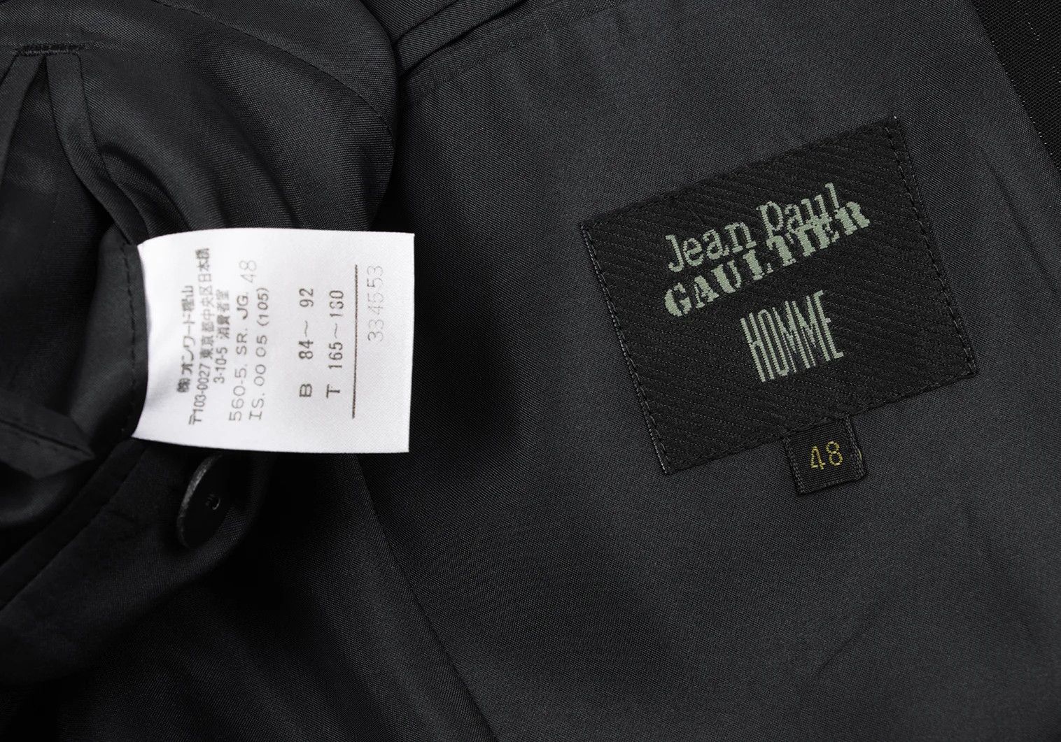 Jean Paul Gaultier Rayon Blend Lamé Stripe Jacket in Black Size 48 Size US M / EU 48-50 / 2 - 18 Thumbnail