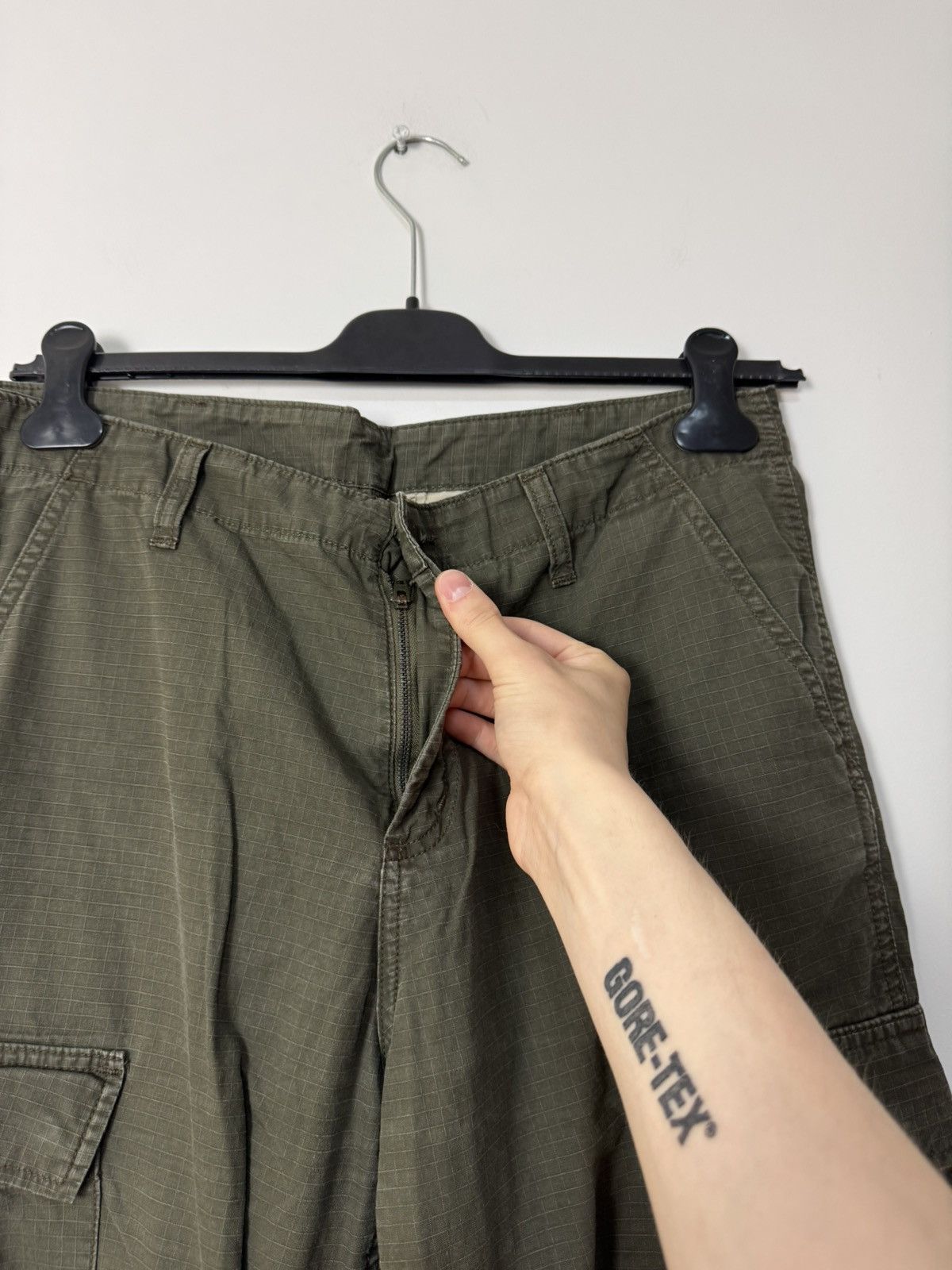 Carhartt Vintage carhartt cargo khaki pants parachute Size US 33 - 8 Thumbnail