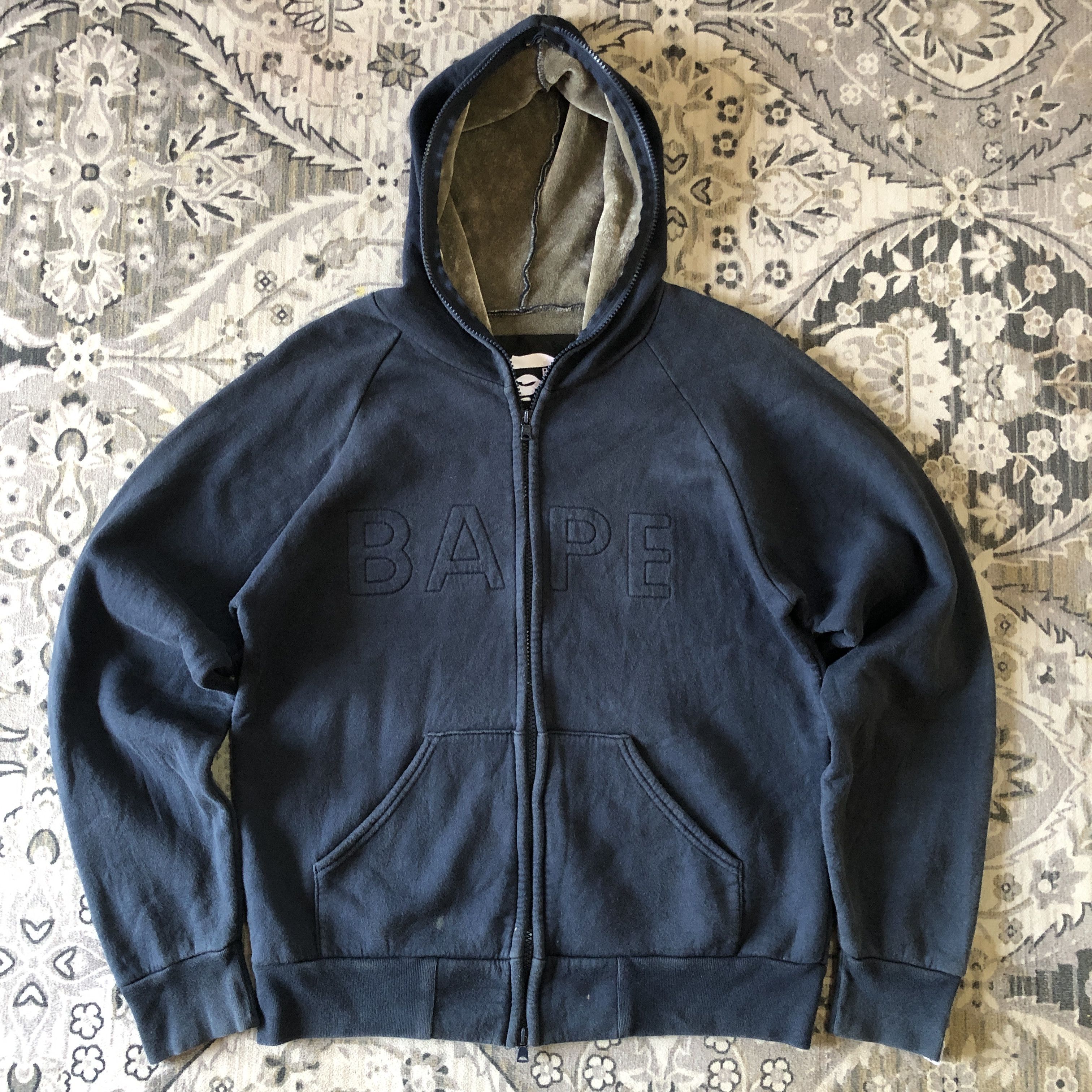 OG BAPE CAR-LUX FULL ZIP HOODED THERMO SWEAT JACKET