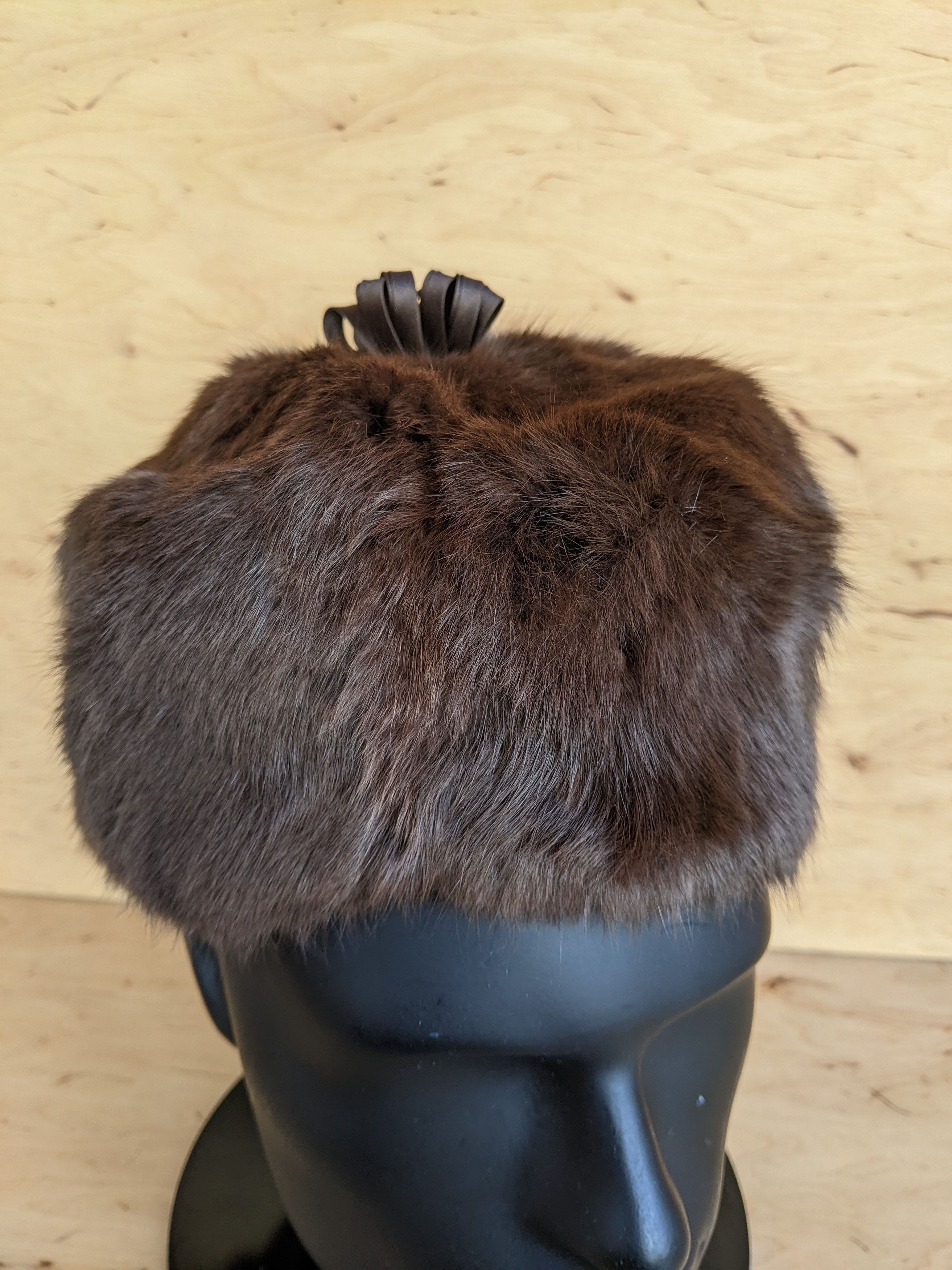 Japanese Brand Edna Wallace Vintage 70s Genuine Fur Hat Kangol Gucci Size ONE SIZE - 2 Thumbnail