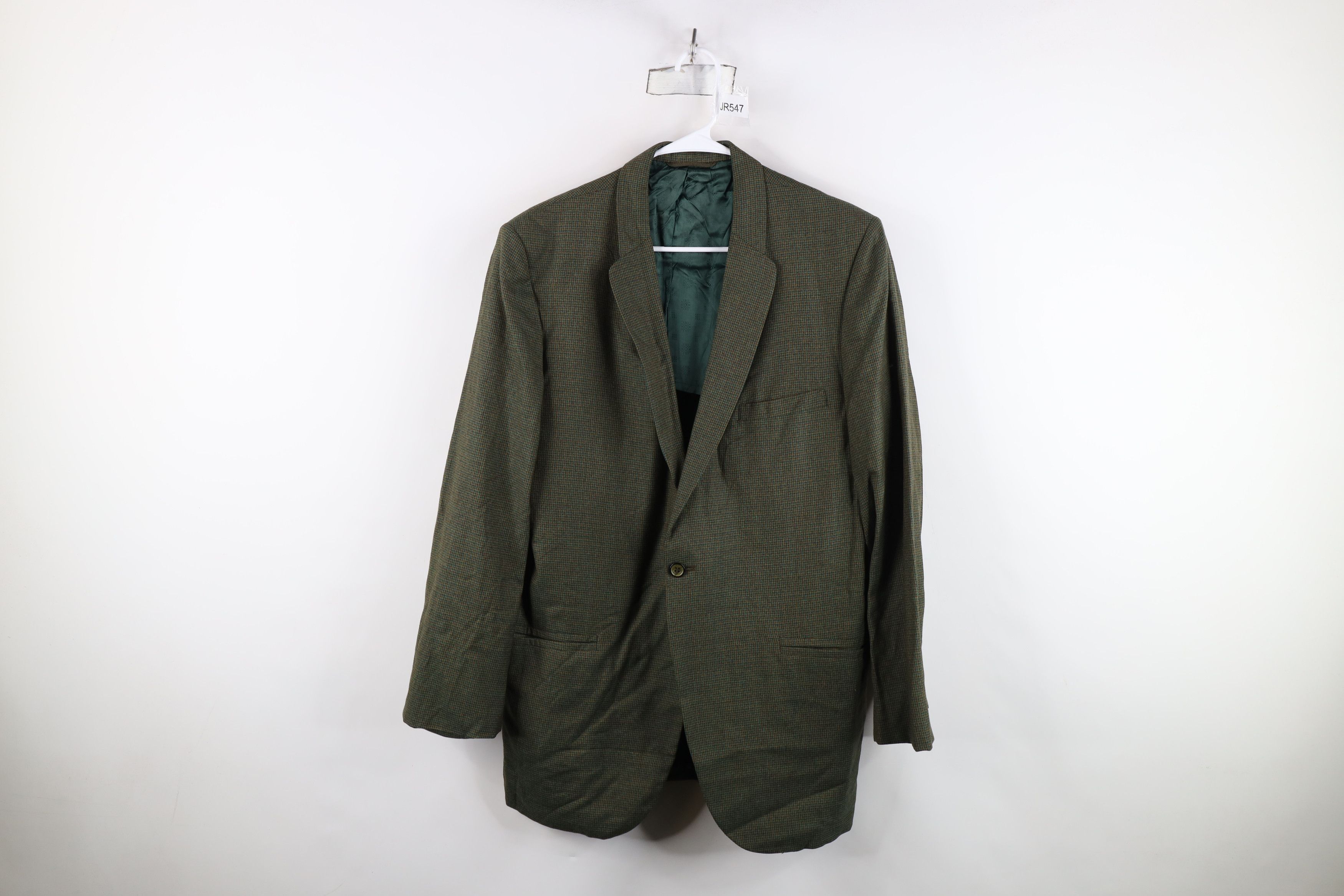 Vintage Vintage 50s 60s Rockabilly Houndstooth Blazer Jacket USA Size US XL / EU 56 / 4 - 1 Thumbnail