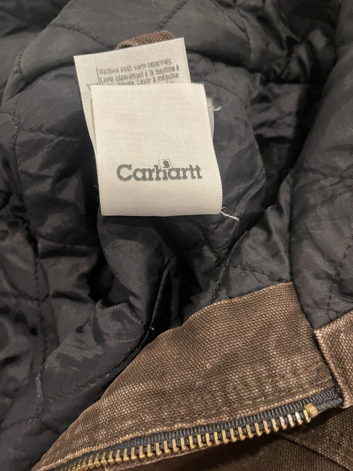 Carhartt Carharrt brown canvas jacket j140 Size US XXL / EU 58 / 5 - 5 Thumbnail
