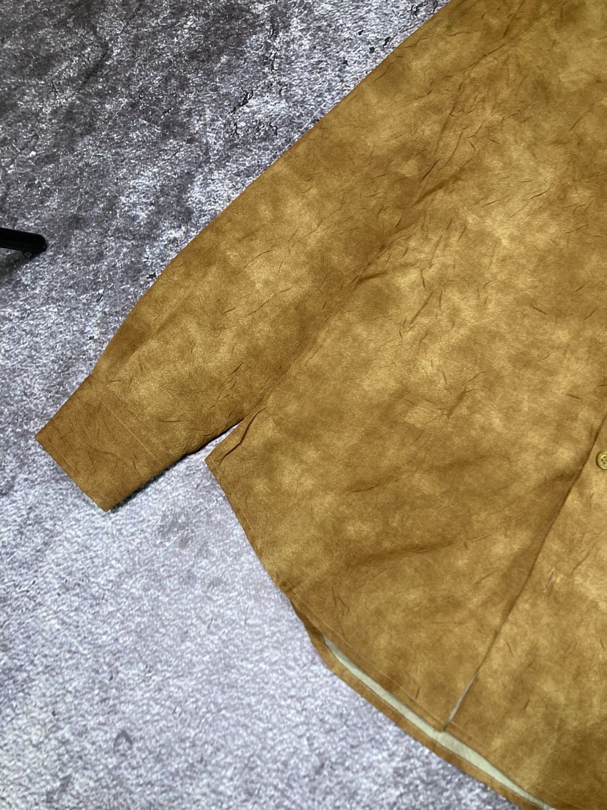 Dolce & Gabbana Dolce & Gabbana Basic Suede Skin Viscose Button Up Shirt Size US M / EU 48-50 / 2 - 2 Thumbnail