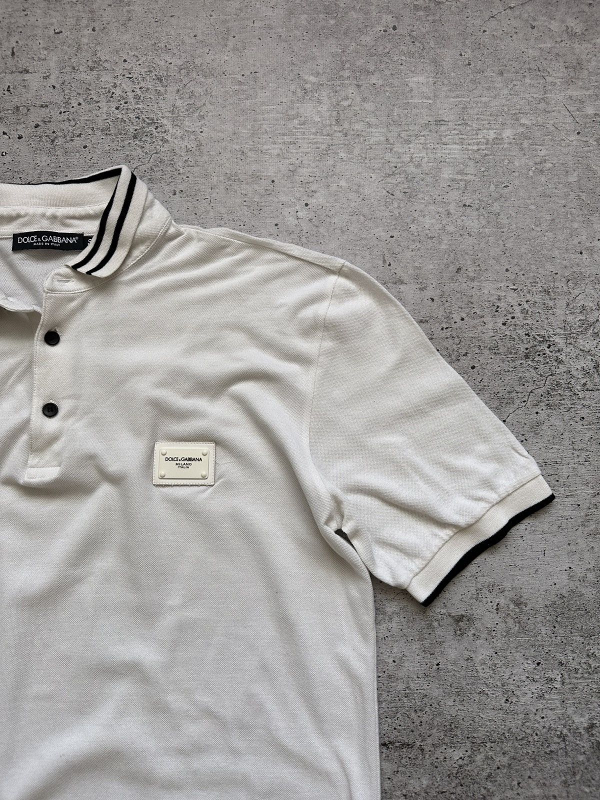 Dolce & Gabbana Vintage Dolce Gabbana Milano White Polo Size US M / EU 48-50 / 2 - 2 Thumbnail