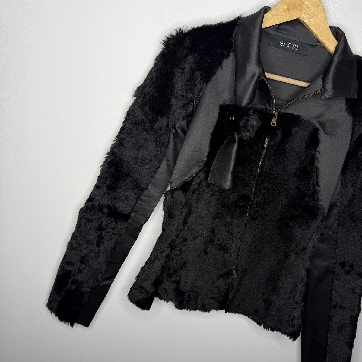 Gucci Vintage Gucci by Tom Ford Leather & Fur Jacket Size S / US 4 / IT 40 - 3 Thumbnail