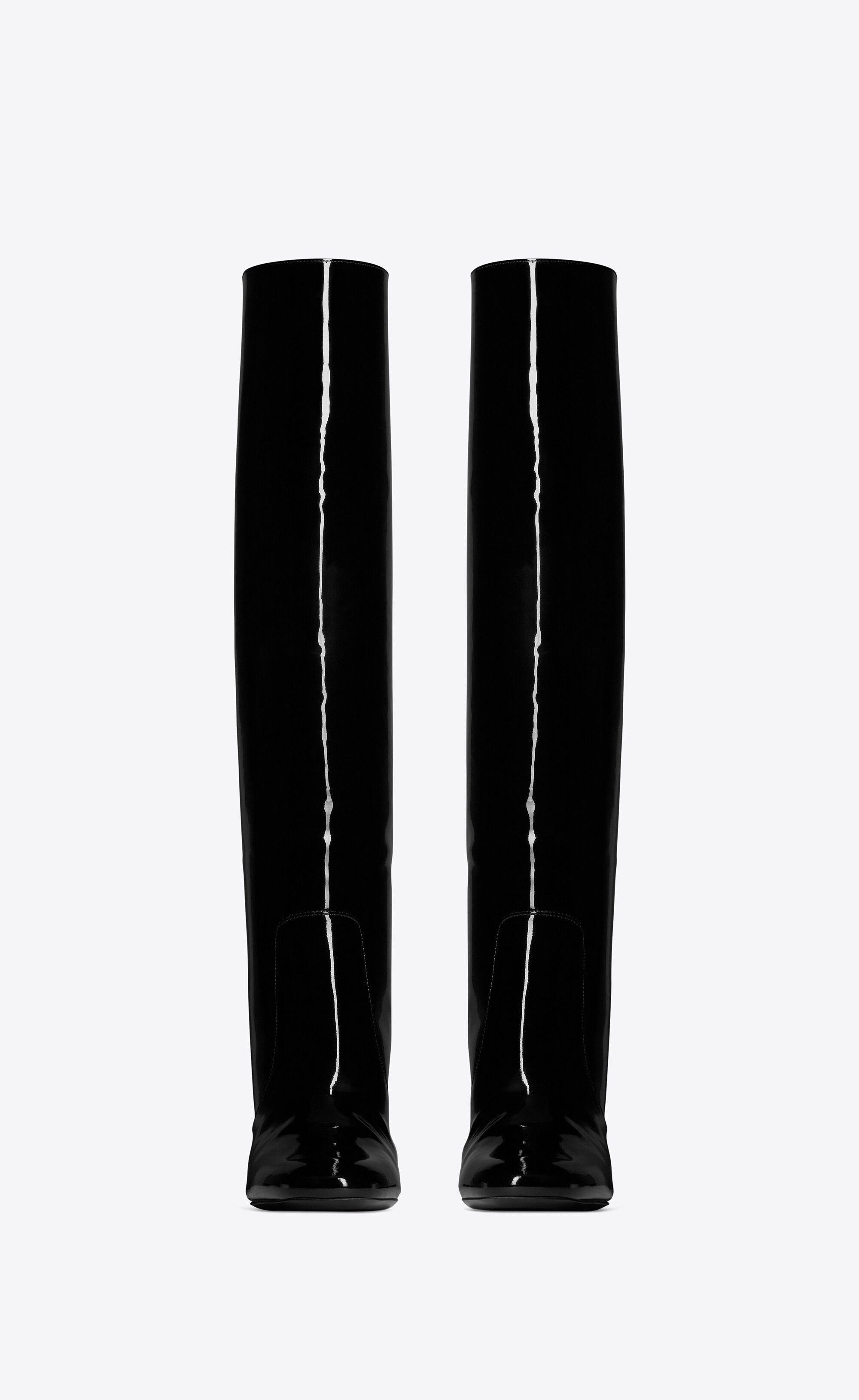 Saint Laurent Paris oc11z1125 Who Boots in Patent Leather in Black Size US 8.5 / IT 38.5 - 2 Thumbnail