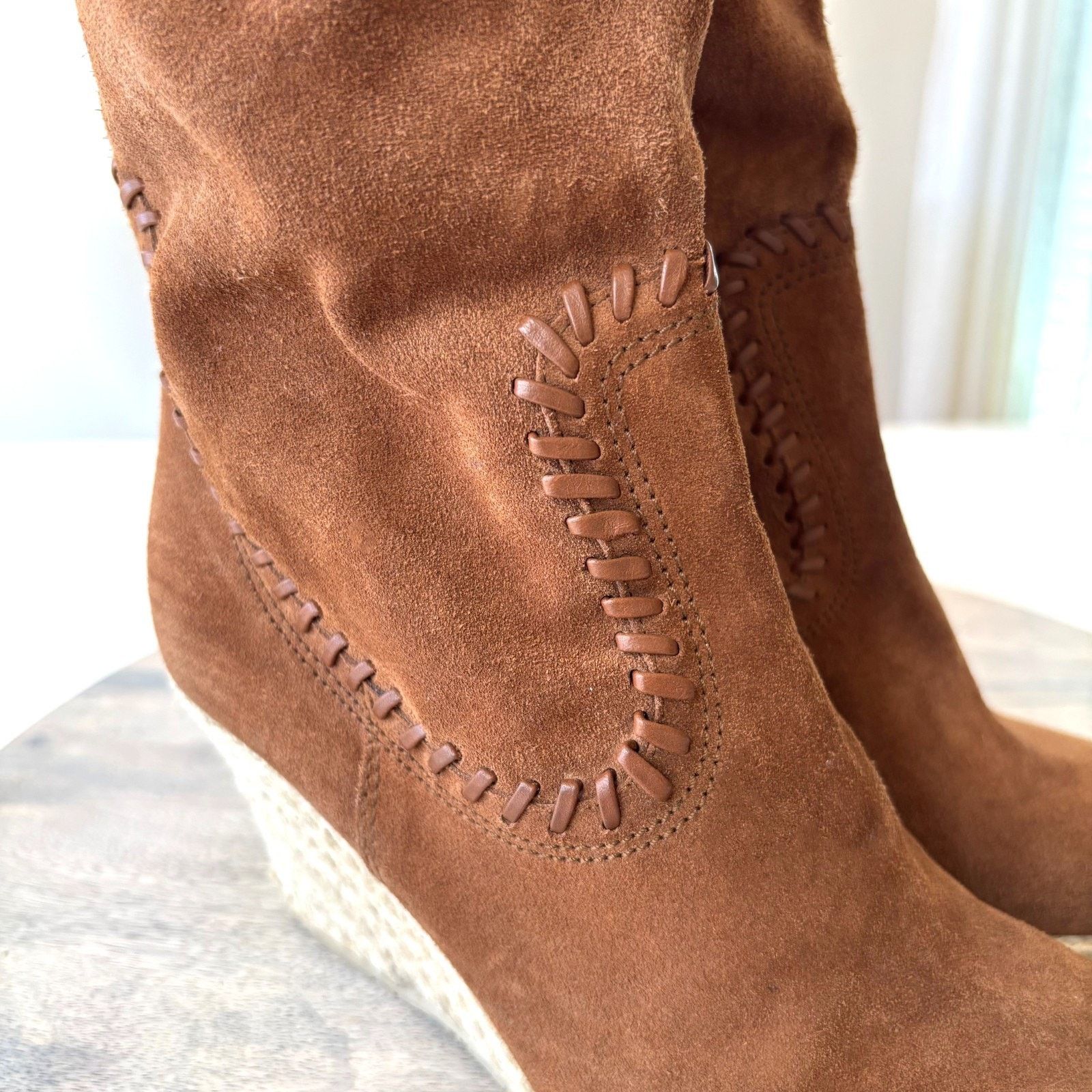 Donald Pliner Donald Pliner Suede Boots Women's Size 6.5 Brown Espadrille Size US 6.5 / IT 36.5 - 6 Thumbnail