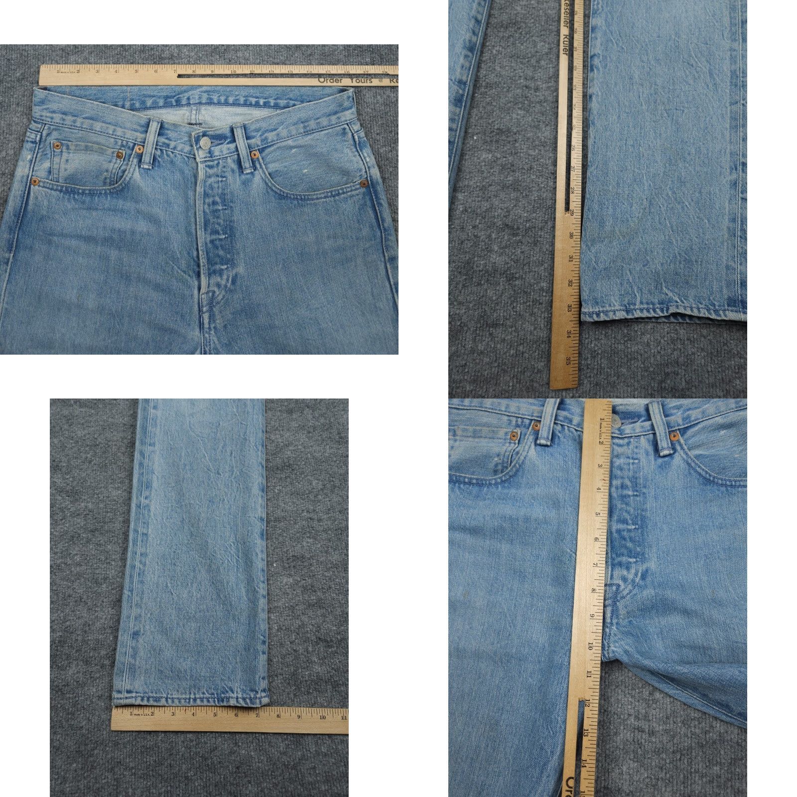 Levi's VINTAGE Levi's 501 Jeans Slim Straight Blue 31 34 31 x 34 USA Regular Mens 5-Pocket Denim Jeans Size US 31 - 9 Thumbnail