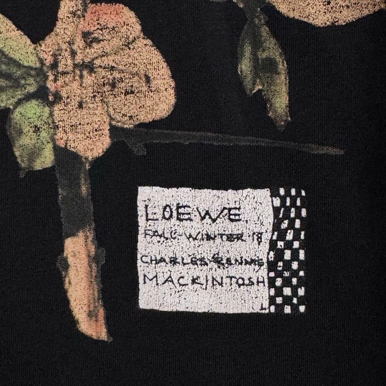 Loewe LOEWE Black flower letter logo short sleeve Size M / US 6-8 / IT 42-44 - 4 Thumbnail