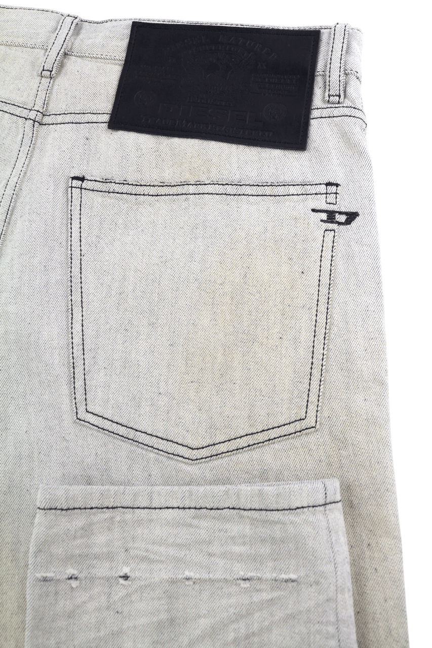 Diesel D-KRAS 09A53 W34/L30 Slim Painted Light Denim Jeans 40156 Size US 34 / EU 50 - 5 Thumbnail