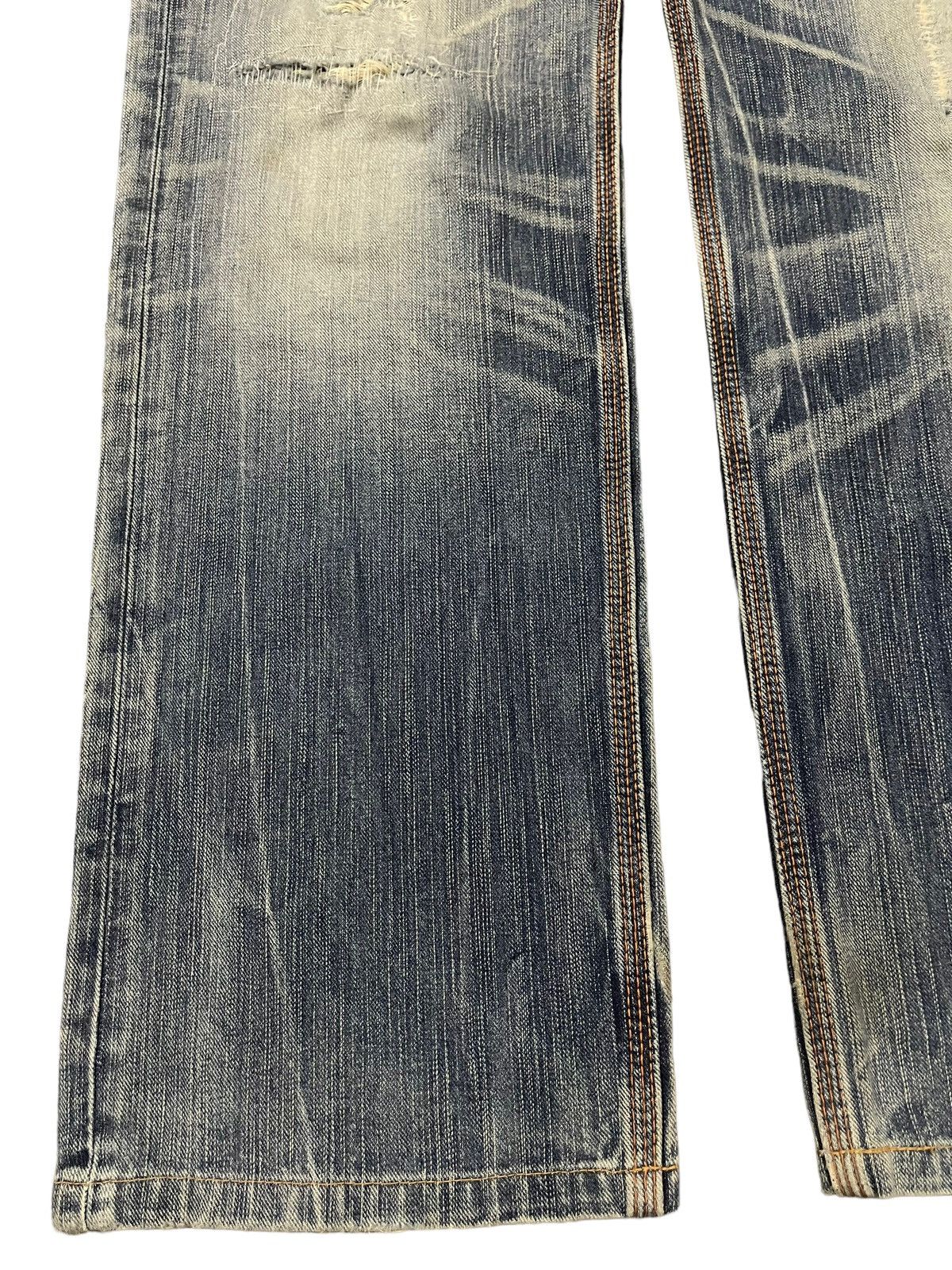 Edwin Edwin XV Exclusive Vintage Blue Wash Distressed Baggy Jeans Size US 32 / EU 48 - 5 Thumbnail