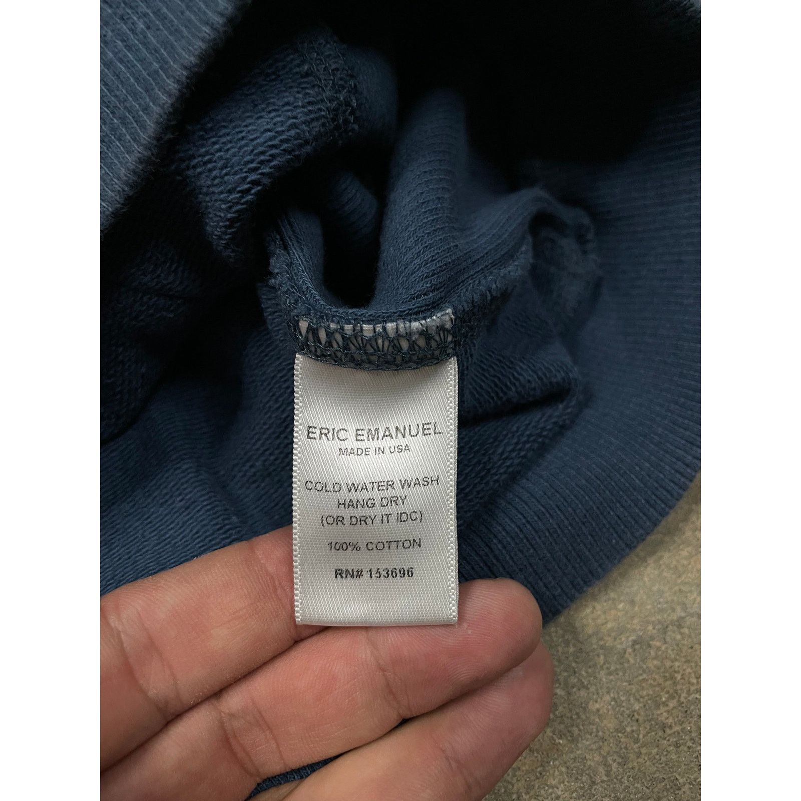 Eric Emanuel EE Hoodie Powder Blue Yellow Large Used Size US L / EU 52-54 / 3 - 4 Thumbnail