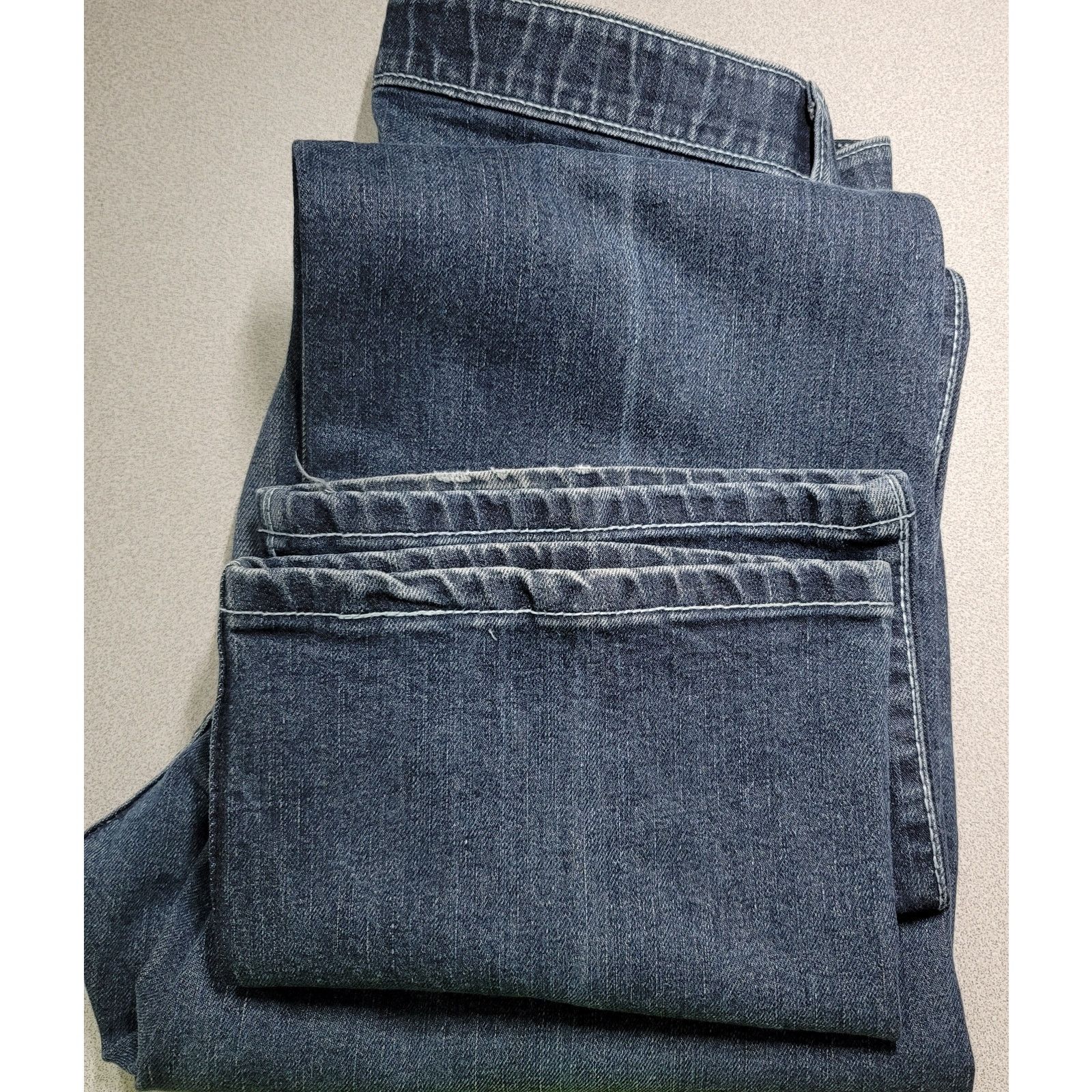 Wrangler Wrangler Q Baby Blue Denim Jeans 5 6 X 32 No Gap Waistband Size 31" - 5 Thumbnail