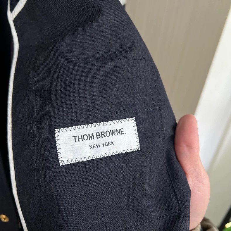 Thom Browne Thom Browne size2 Wool striped four-barrel shirt jacket Size US M / EU 48-50 / 2 - 6 Thumbnail