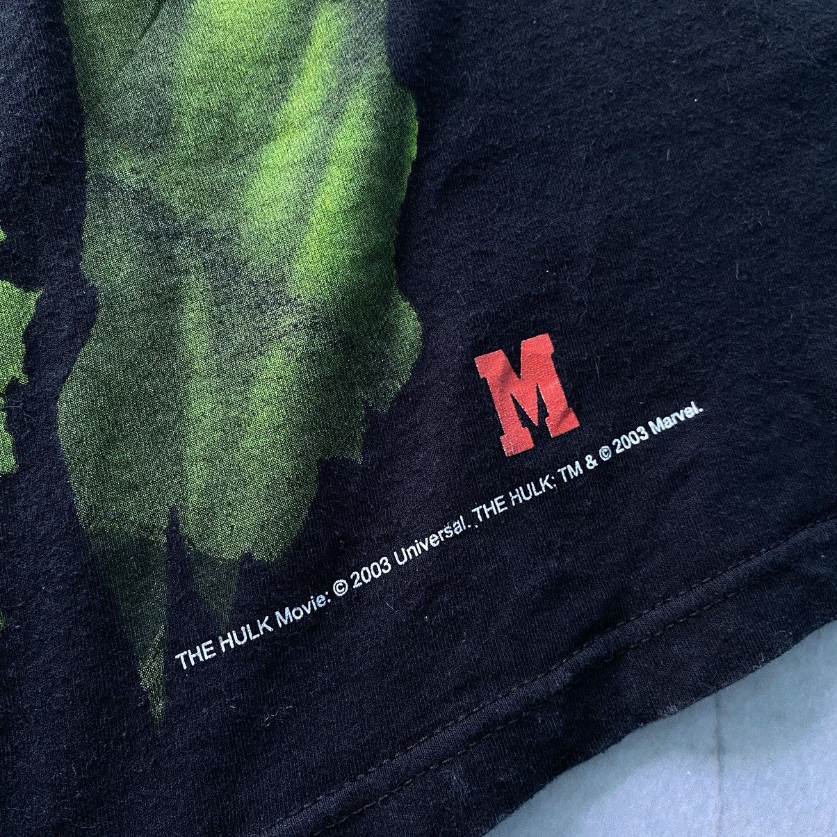 Universal Studios × Vintage The Hulk Vintage 2003 Promo Movie Big Logo T-shirt Size US S / EU 44-46 / 1 - 5 Thumbnail