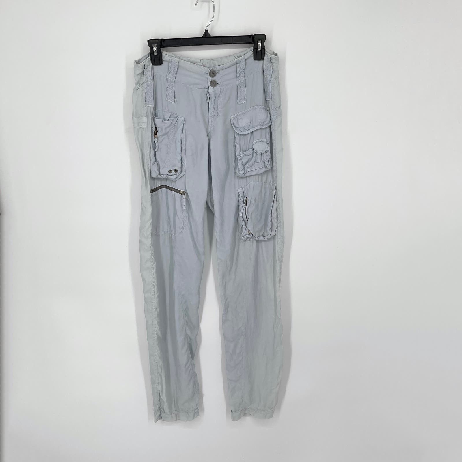 image of Pete & Greta By Johnny Was Y2K Cargo Pants New Size 2 Lt Blue, Women's