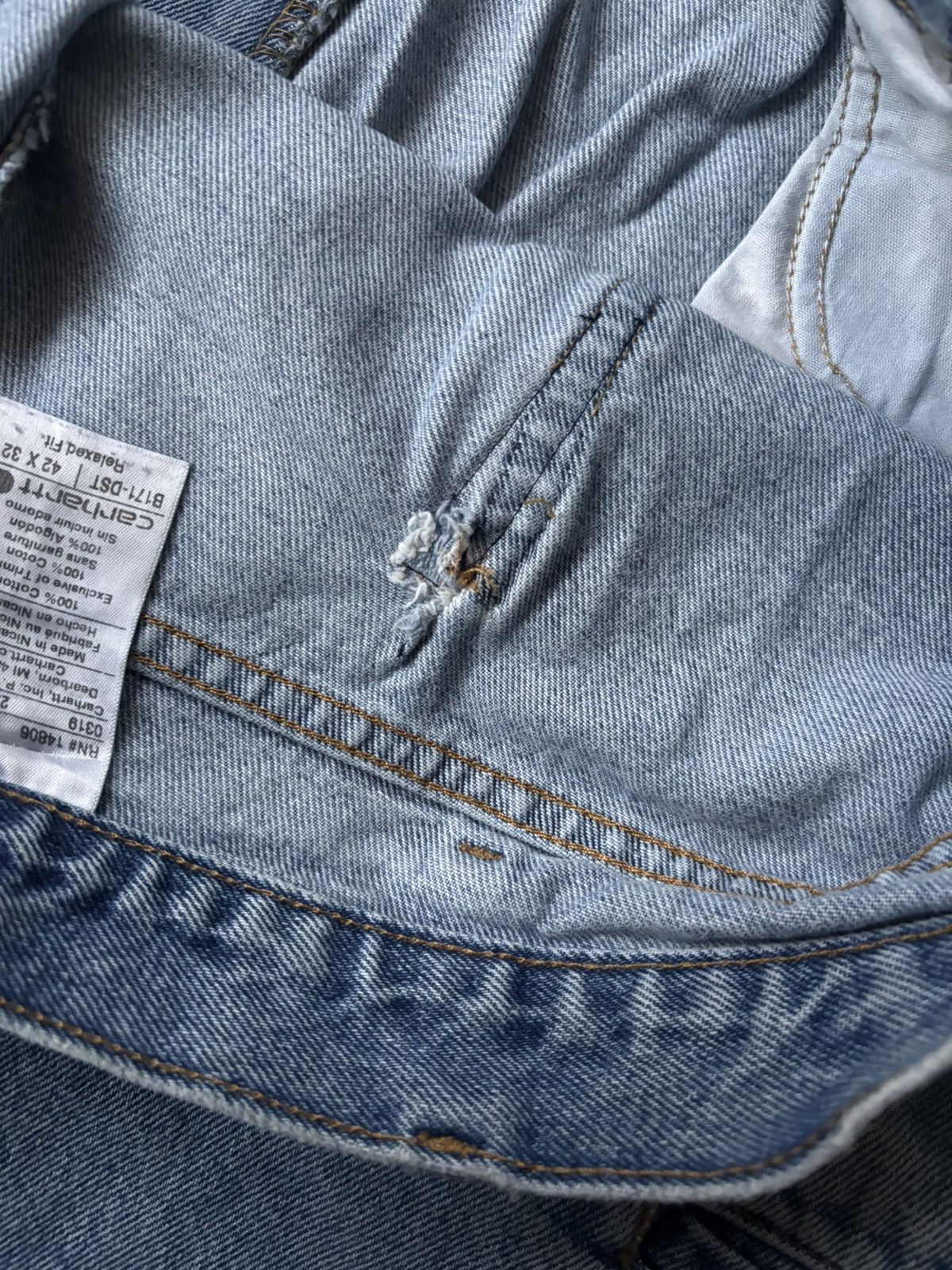 Carhartt carhartt double carpenter b171 size 42 relaxed fit Size US 42 / EU 58 - 7 Thumbnail