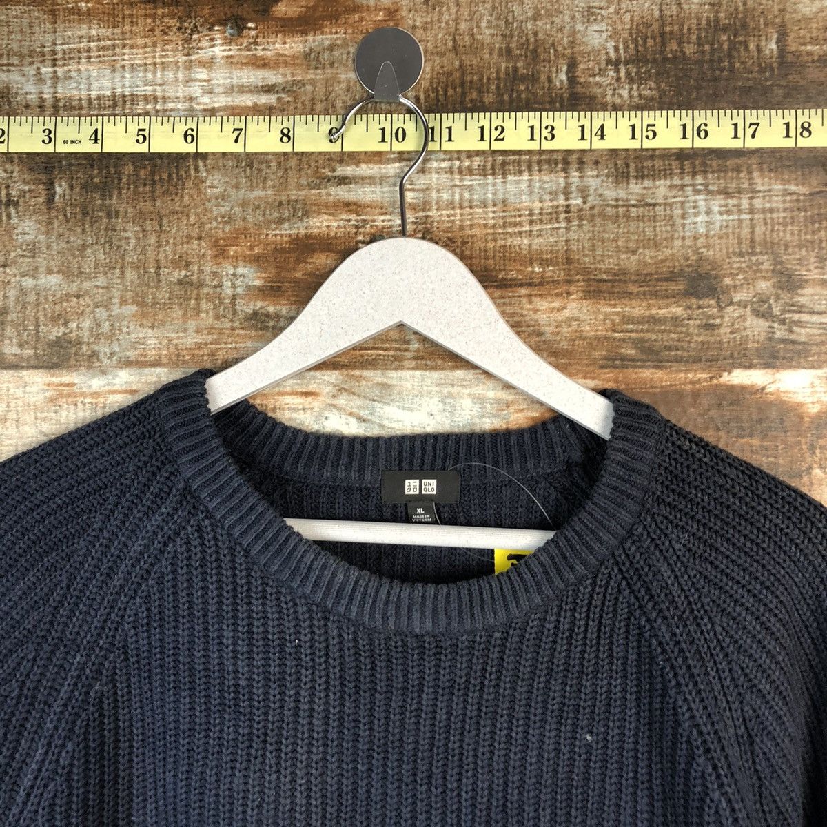 Homespun Knitwear × Japanese Brand Uniqlo japan vintage Dark Blue Knitwear #A1336 Size US XL / EU 56 / 4 - 4 Thumbnail
