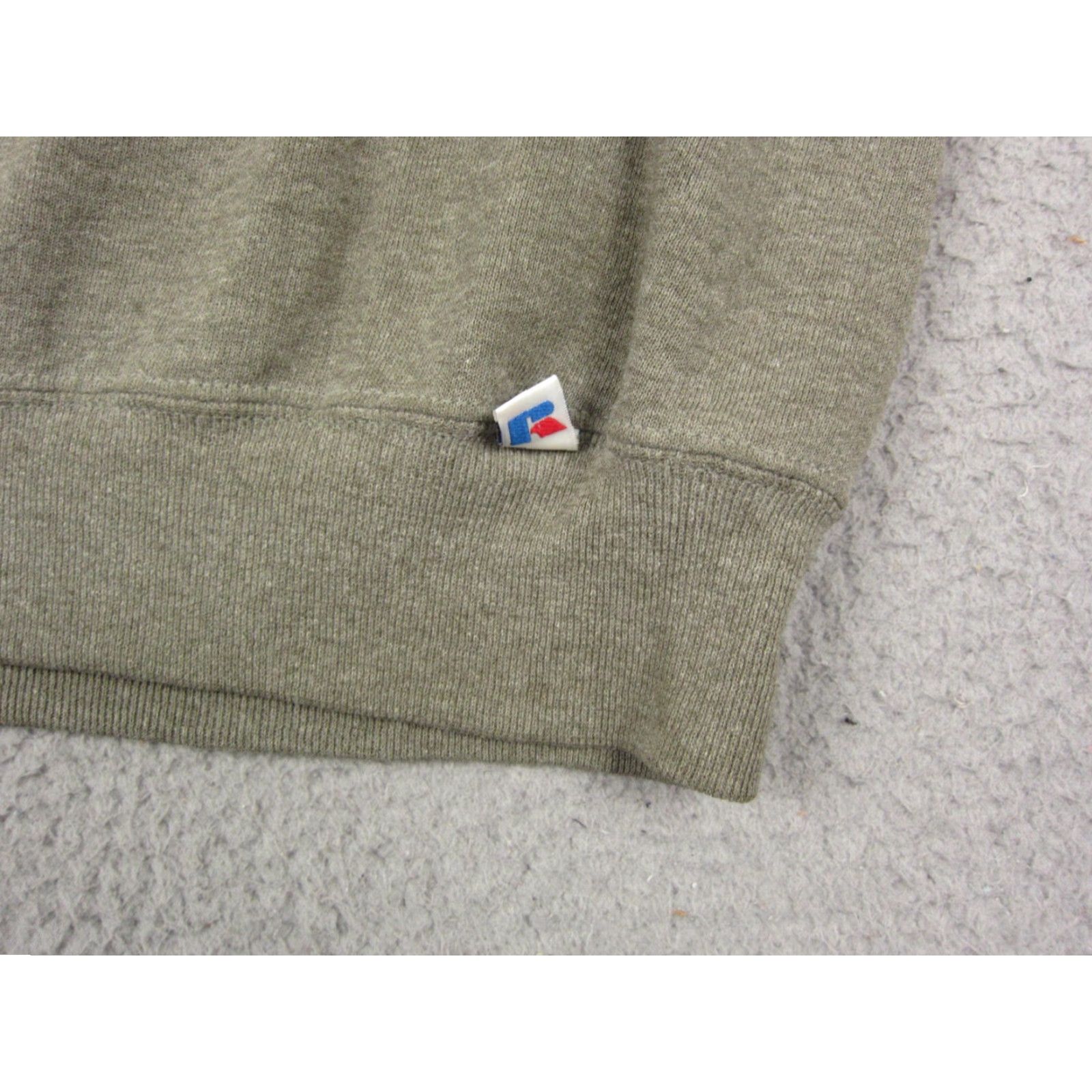 Russell Athletic VINTAGE Russell Sweatshirt Mens XL Green 90s Pullover Crew Neck Cotton Fleece Logo Size US XL / EU 56 / 4 - 3 Thumbnail