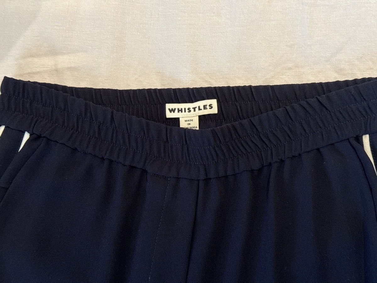 Whistles Whistles Navy Pants with White Stripes on Sides Size 27" / US 4 / IT 40 - 3 Thumbnail