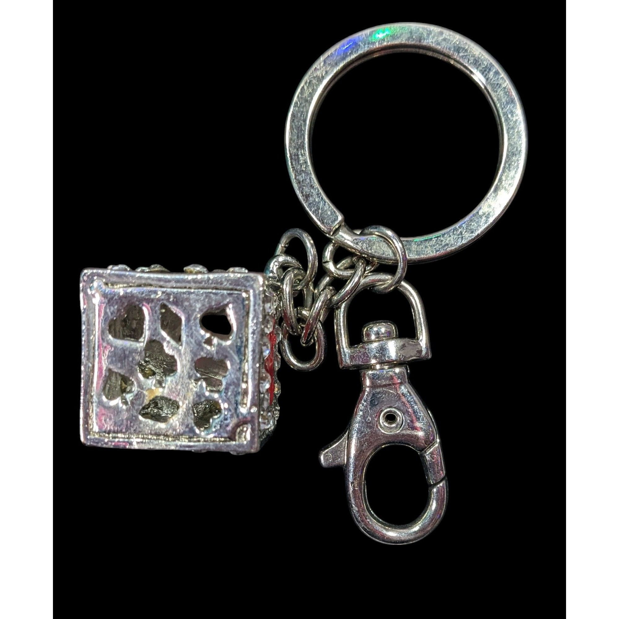 Other Las Vegas Souvenir Sparkly Rhinestone Dice Keychain Size ONE SIZE - 4 Thumbnail