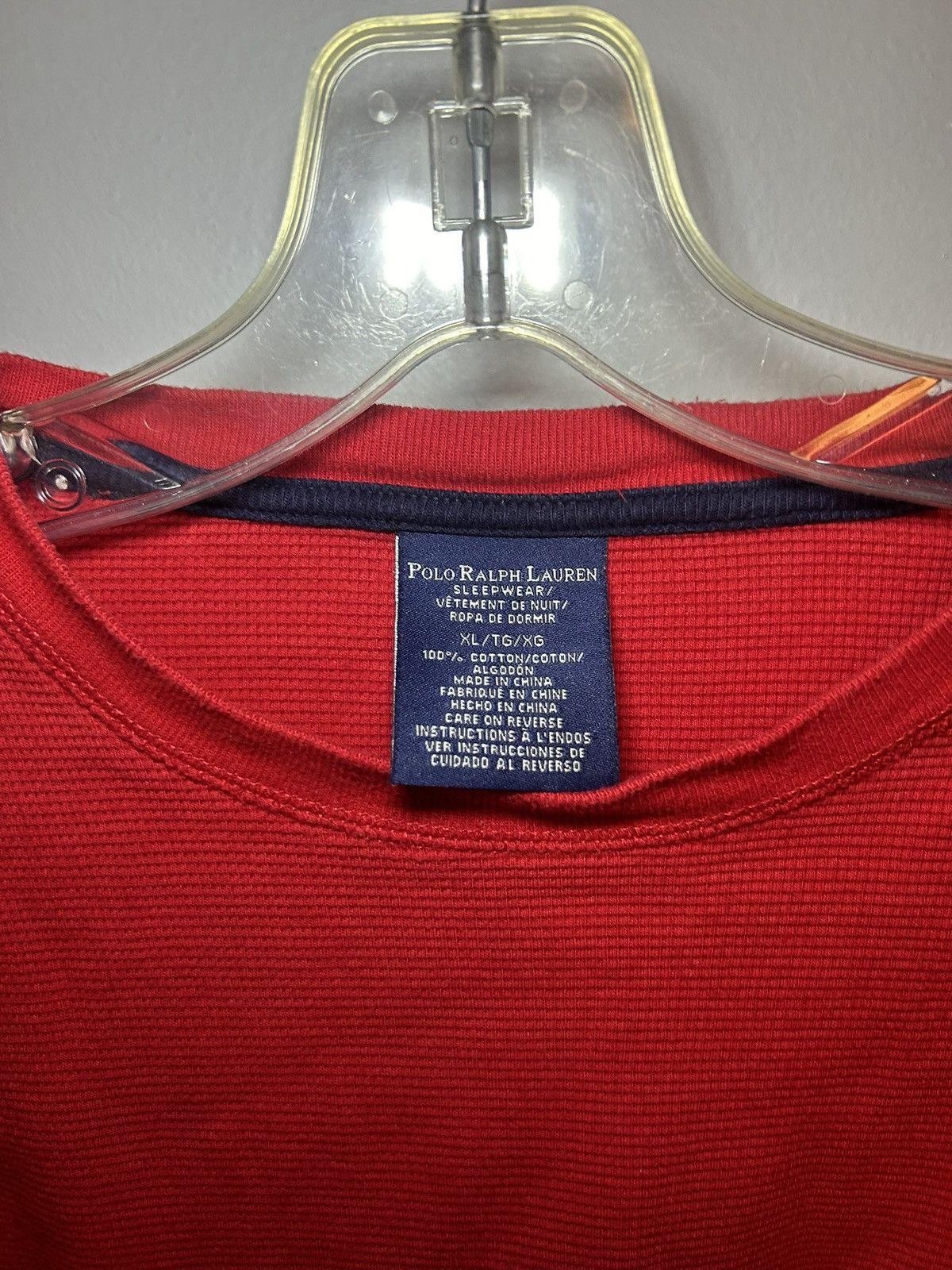 Polo Ralph Lauren × Ralph Lauren × Vintage Polo Ralph Lauren sleepwear waffle longsleeve Size US XL / EU 56 / 4 - 3 Thumbnail