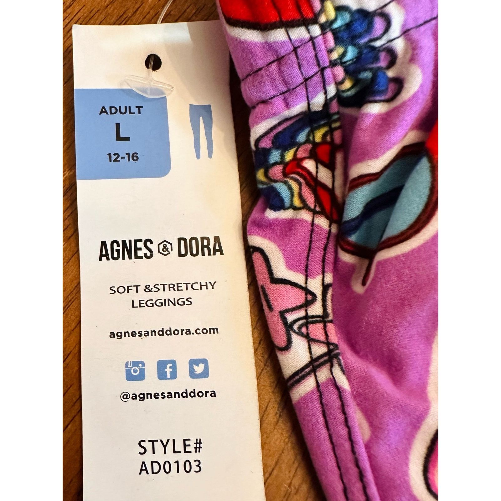 Other NWT Agnes & Dora Emoji Print Leggings Size Large Size 30" / US 8 / IT 44 - 4 Thumbnail
