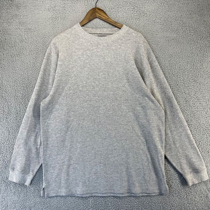 Vintage Vintage Waffle Thermal Shirt Mens 2XL XXL Gray Long Sleeve ...