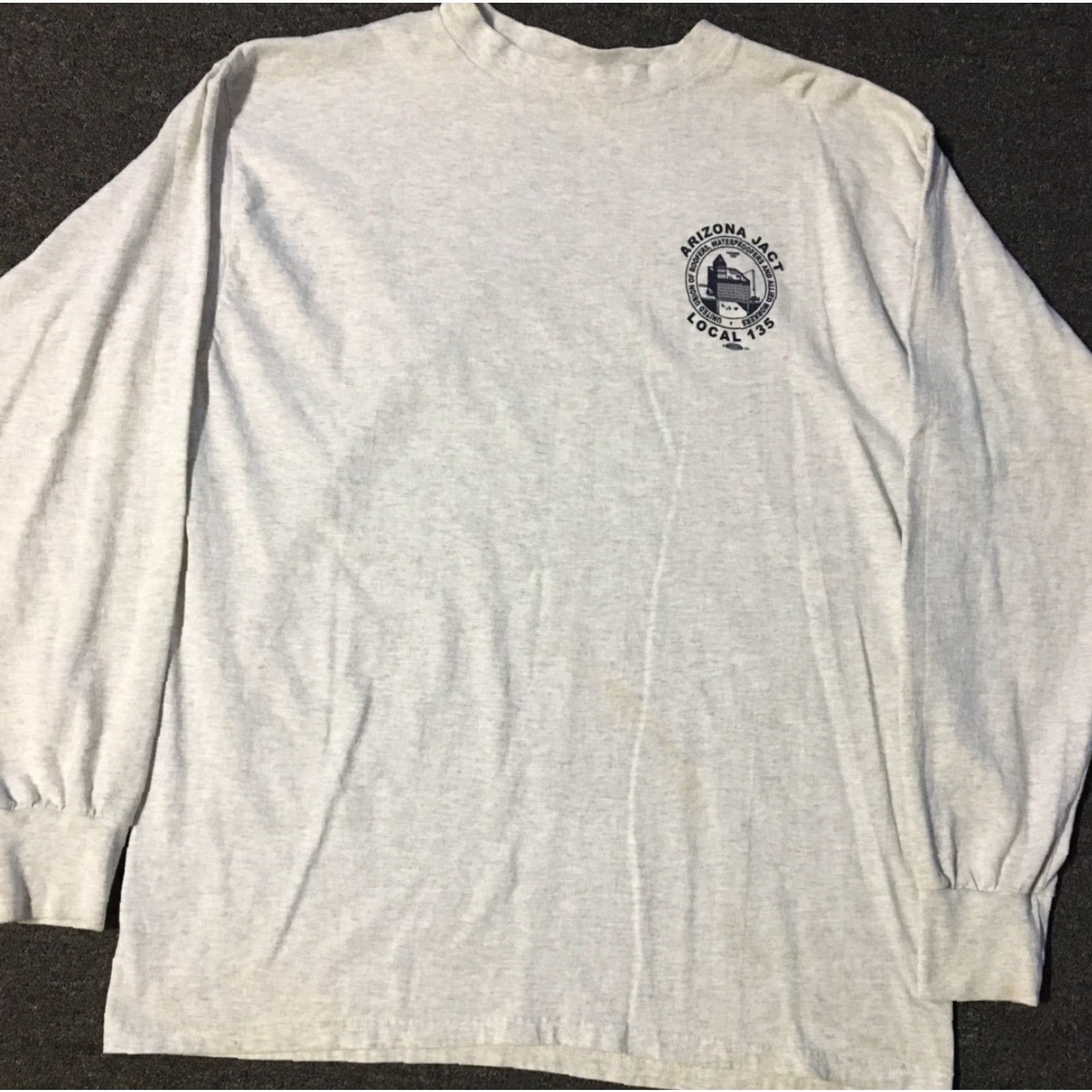 Vintage VINTAGE 90s Proud To Be A Union Roofer Apprentice Faded Shirt XL USA Arizona Grunge Union United Shirt Mens B6 Size US XL / EU 56 / 4 - 2 Thumbnail