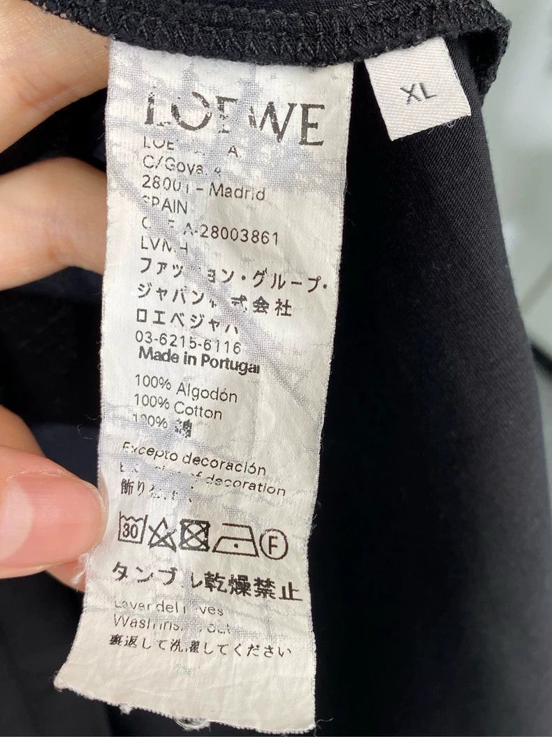 Loewe LOEWE Short sleeve T-shirt with embroidered logo in black Size US M / EU 48-50 / 2 - 4 Thumbnail