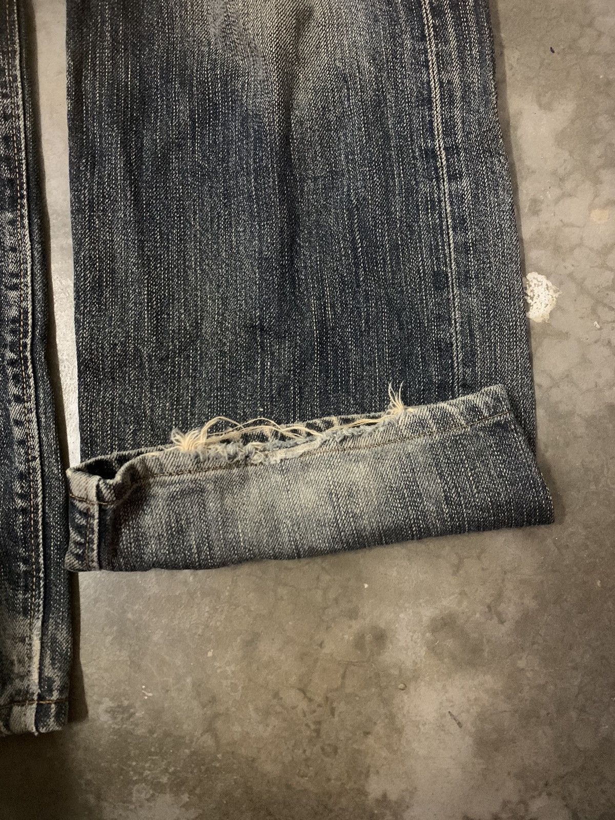 Edwin × If Six Was Nine × Japanese Brand Edwin Distressed Selvedge Denim Flare Jeans Size US 30 / EU 46 - 3 Thumbnail