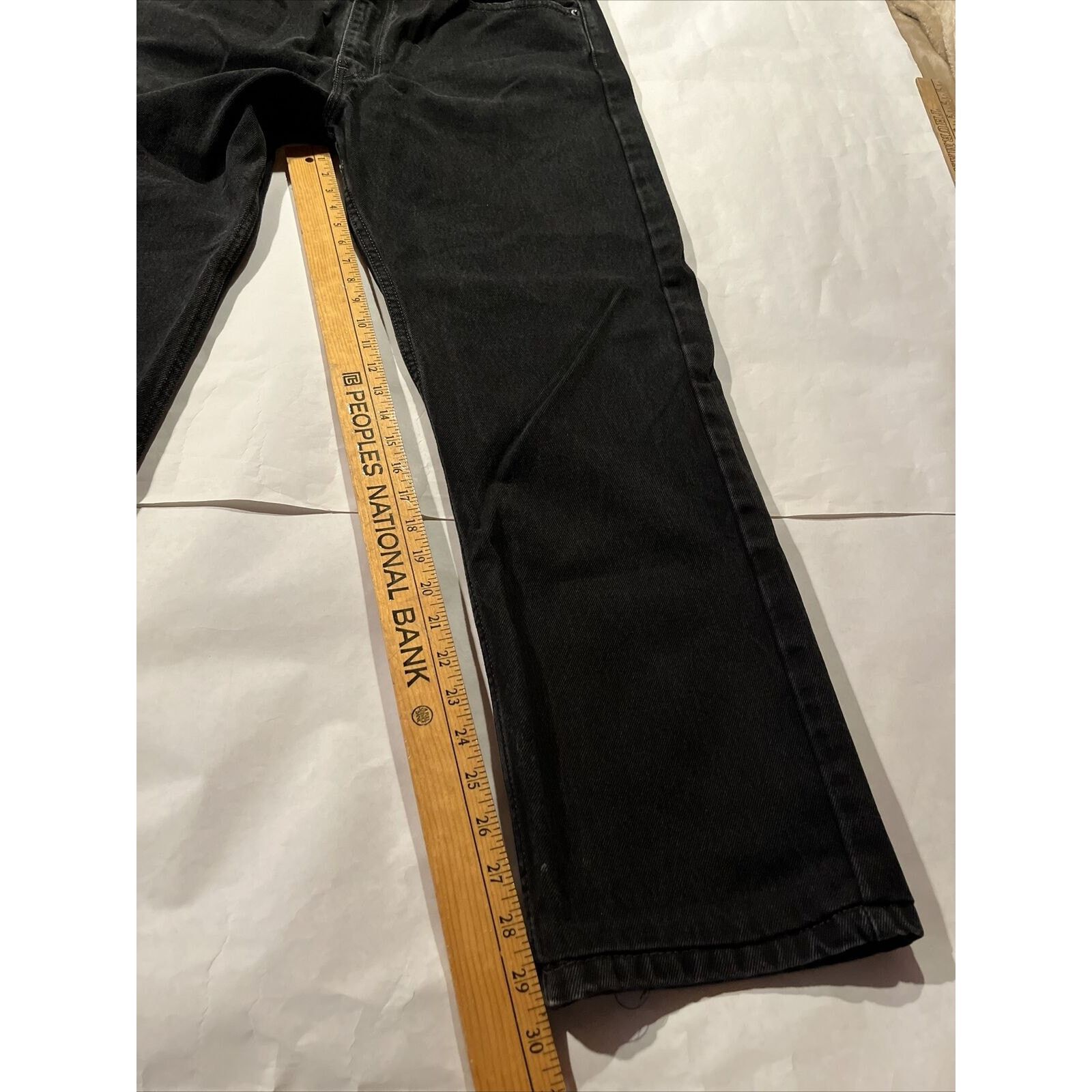 Levi's Levi’s 505 Jeans Mens 36x30 Fit Black Dark Wash Denim Cotton Size US 36 / EU 52 - 5 Thumbnail