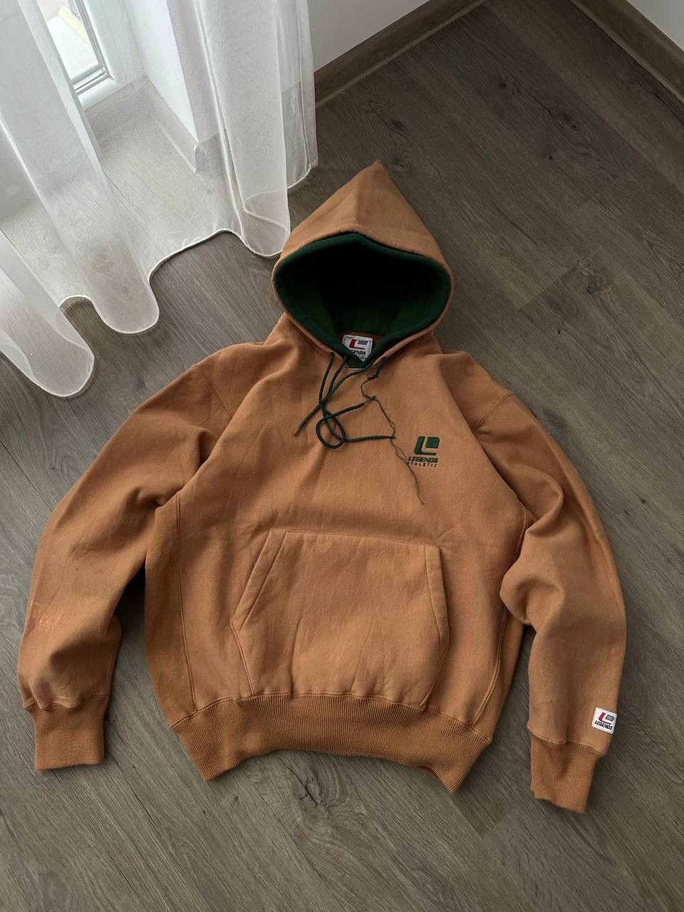 Japanese Brand × Vintage Vintage Legends Athletic Brown Japanese Skated Hoodie Size US M / EU 48-50 / 2 - 3 Thumbnail