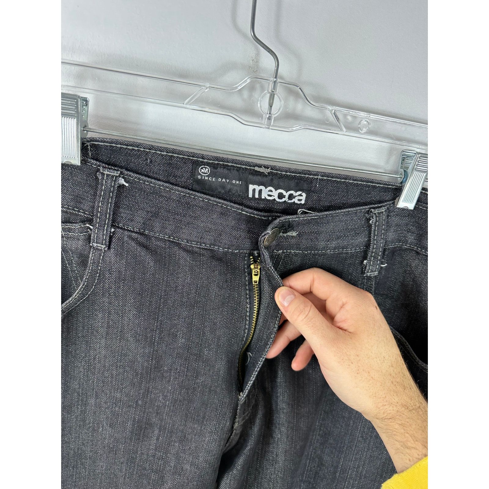 Mecca Y2K Mecca Baggy Straight Leg Jeans Black 40x30 Skater Size US 40 / EU 56 - 10 Thumbnail