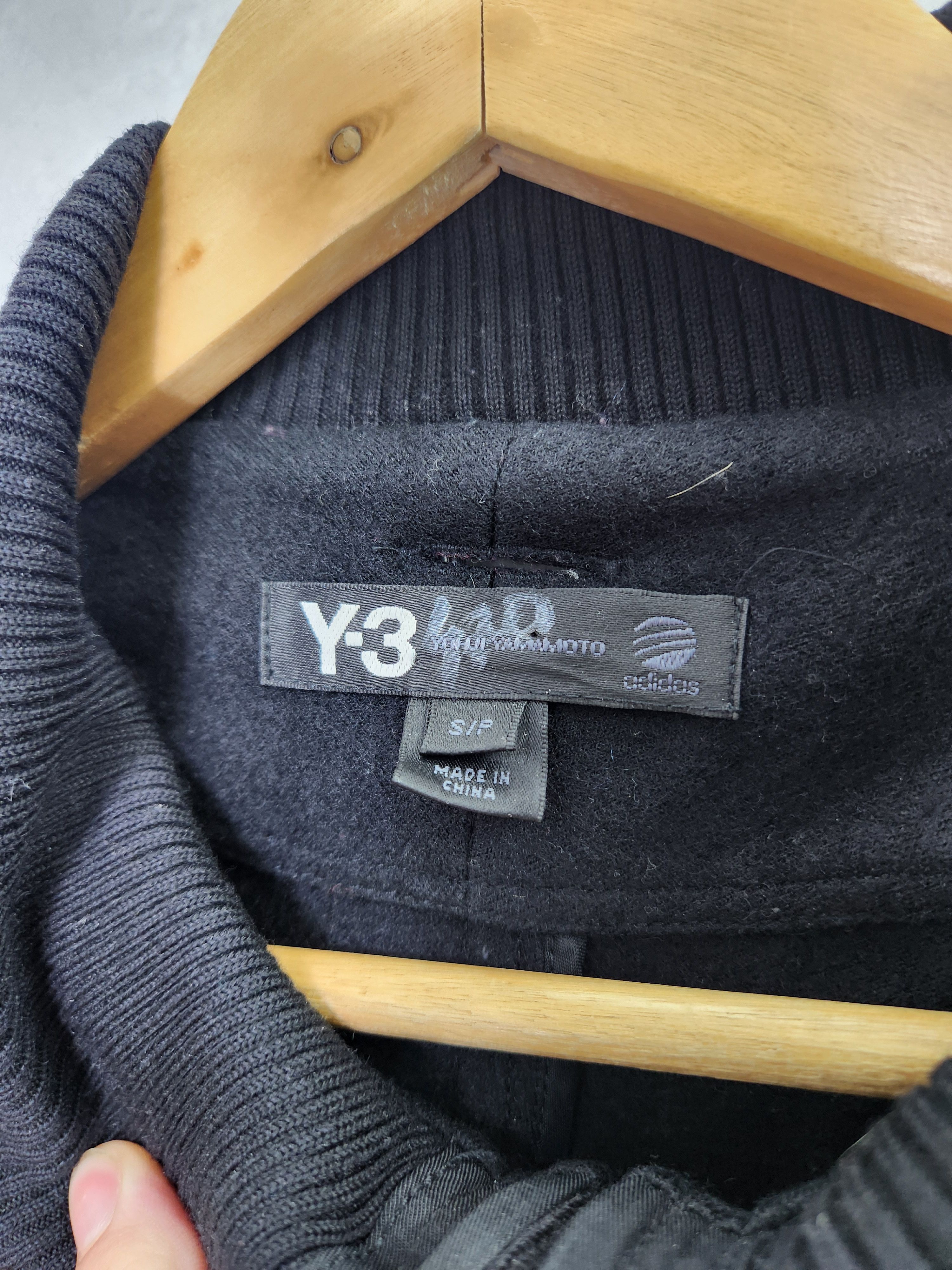 Adidas × Y-3 × Yohji Yamamoto Y-3 yohji yamamoto adidas wool designer zip up black jacket Size S / US 4 / IT 40 - 6 Thumbnail
