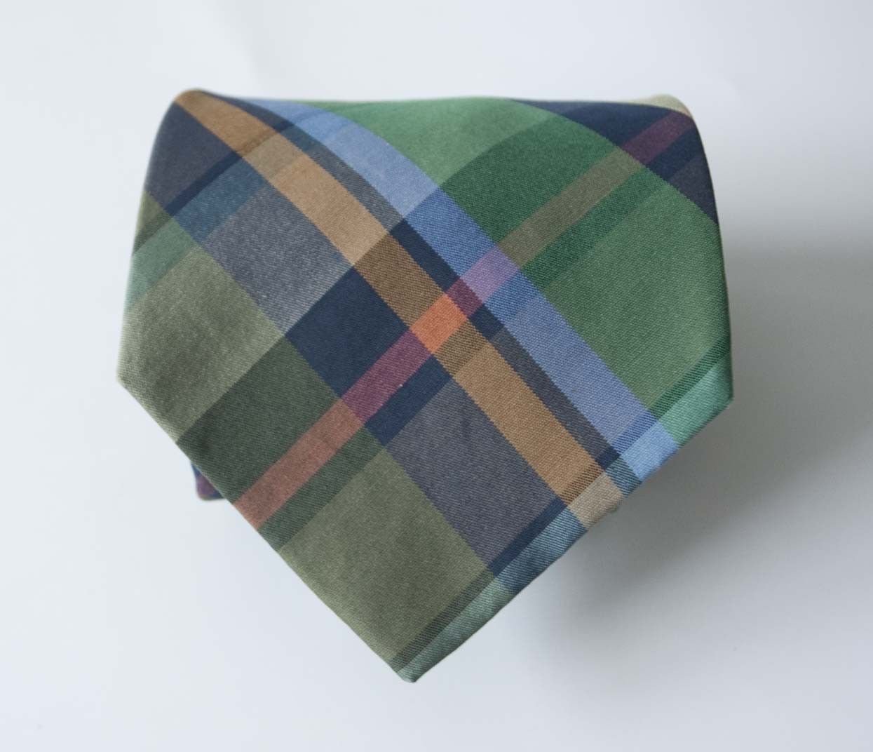 Polo Ralph Lauren Ralph Lauren Tie 100% Silk Made in Canada Multicolor Plaid Size ONE SIZE - 1 Thumbnail