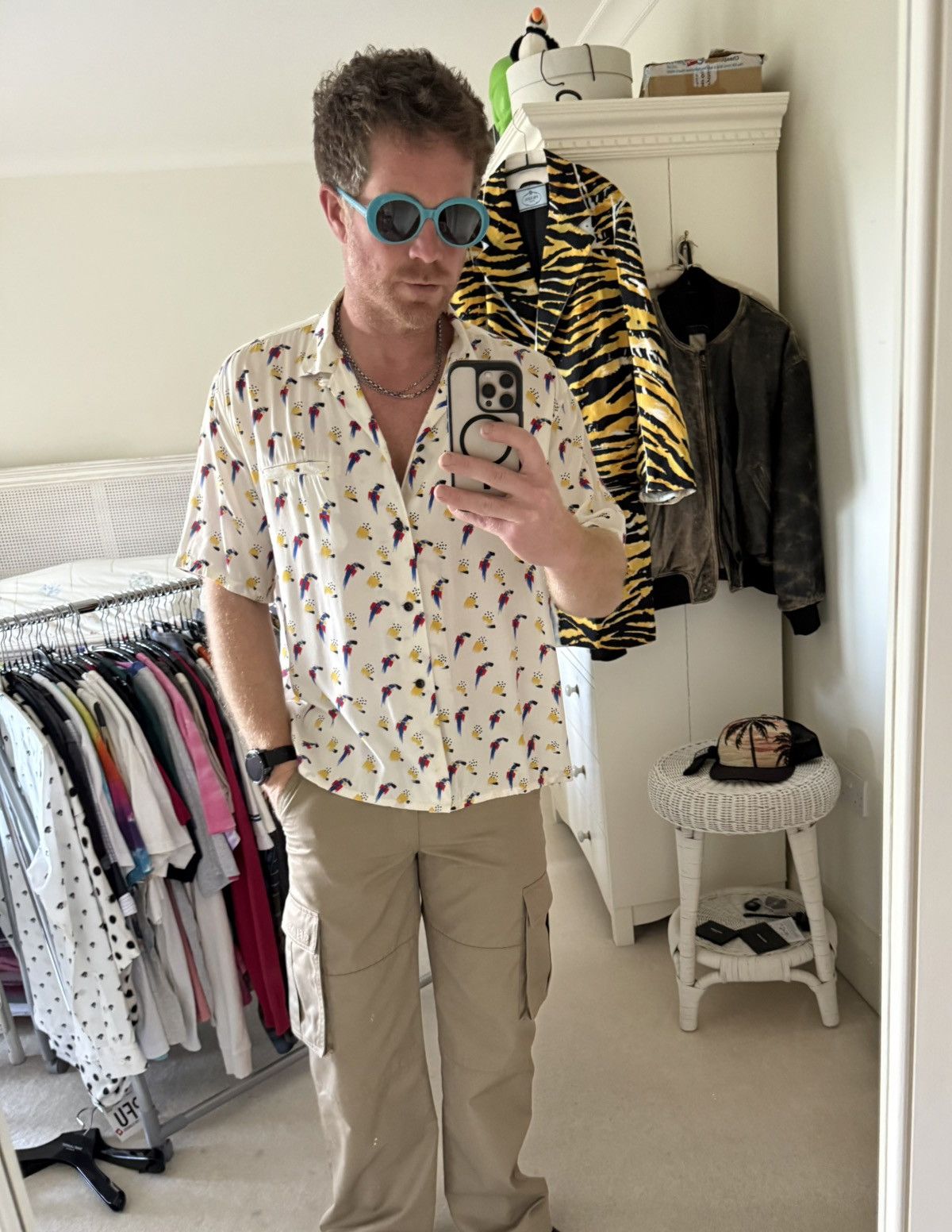 Saint Laurent Paris SS22 Saint Laurent parrot Hawaiian shirt bowling 41 grail Size US L / EU 52-54 / 3 - 2 Thumbnail