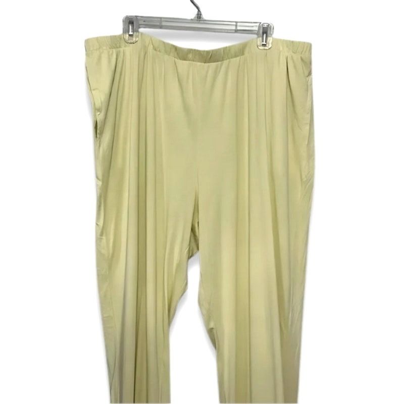 Other Open Edit Pull-On Pants Pocket Knit Yellow Women's 2X NWOT Size 40" / US 18 - 2 Thumbnail