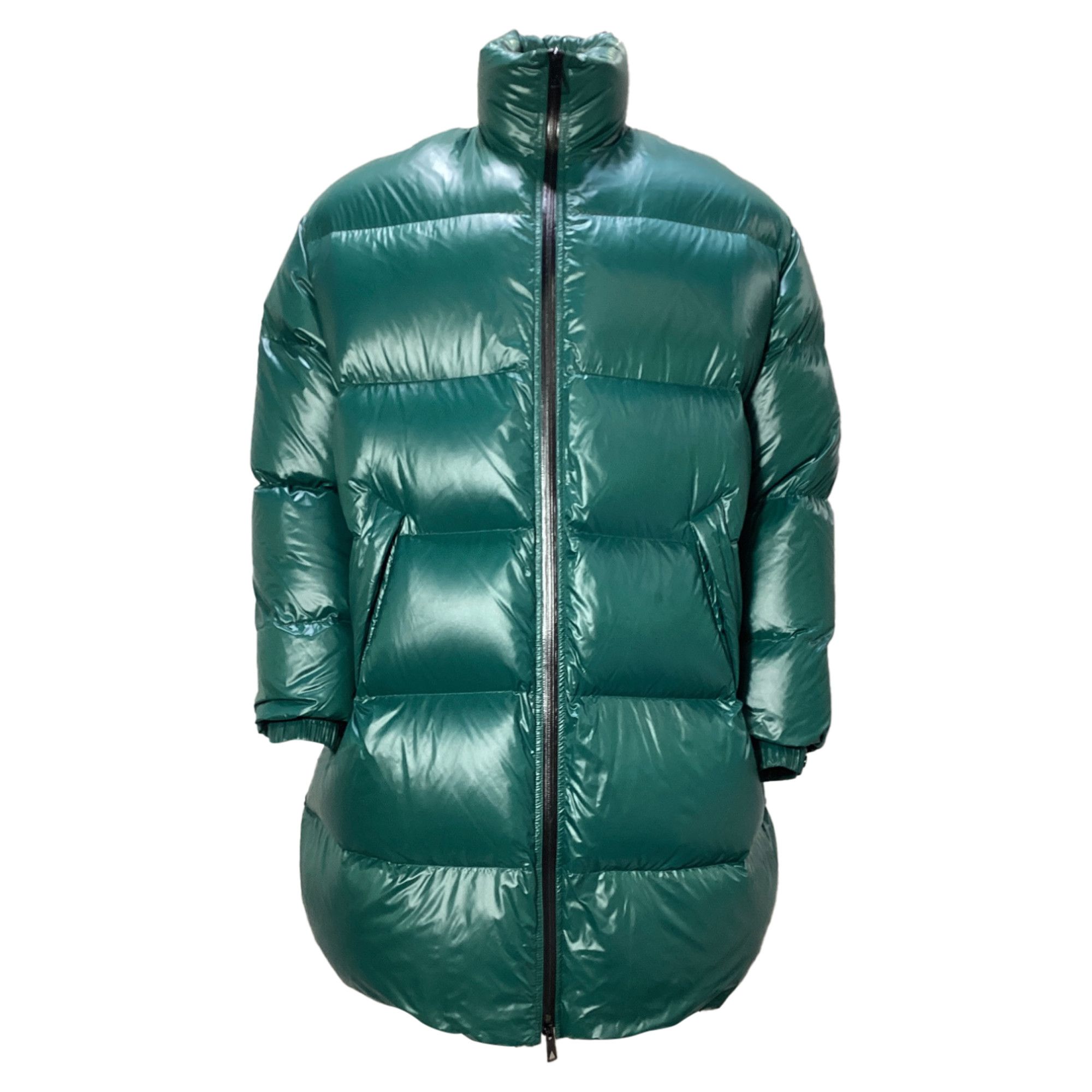 Bottega Veneta Bottega Veneta Puffer Coat in Green Polyamide Size US XS / EU 42 / 0 - 1 Thumbnail