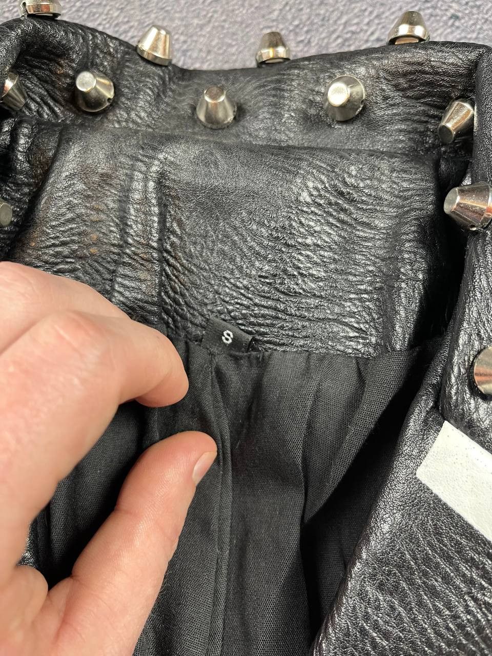 Japanese Brand Women's patched leather rock jacket Size S / US 4 / IT 40 - 6 Thumbnail