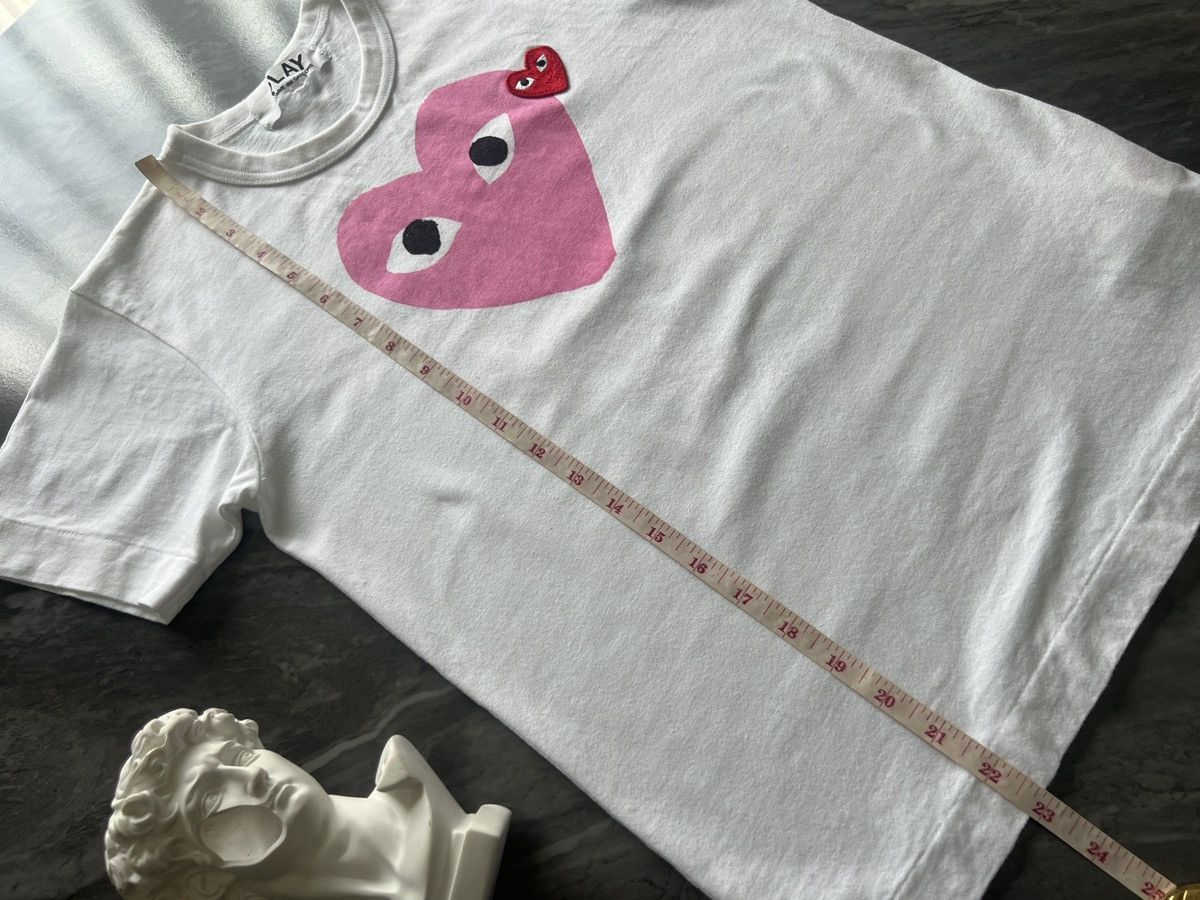 Comme des Garcons PLAY Comme de Garcons x Play : Center Pink & Red Embroider Heart Size M / US 6-8 / IT 42-44 - 11 Thumbnail