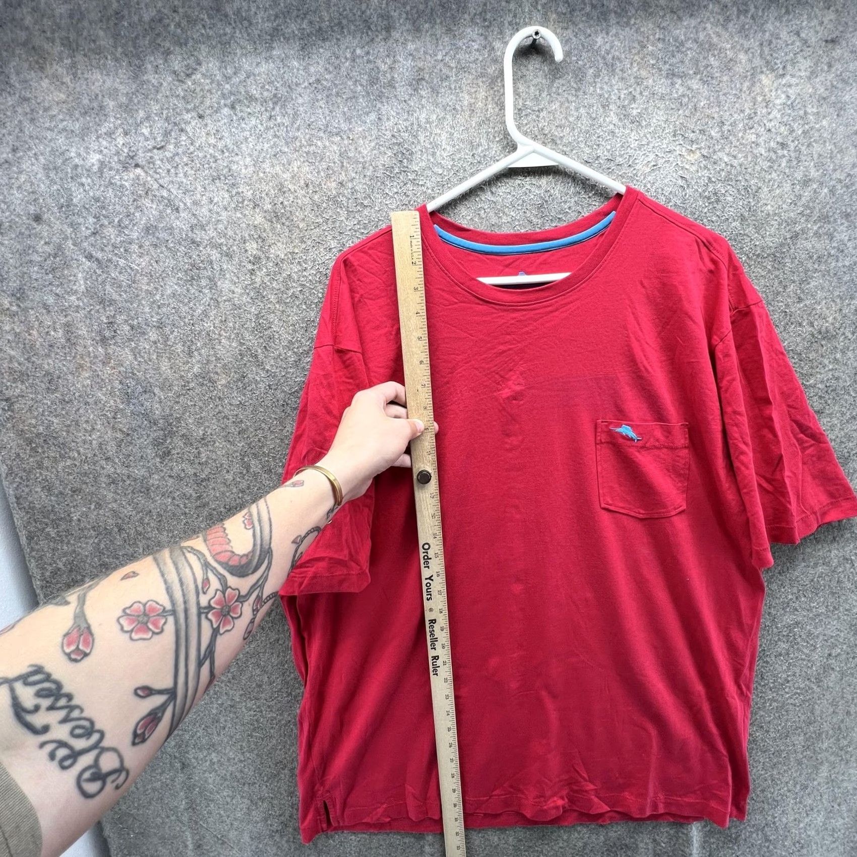 Tommy Bahama Tommy Bahama Shirt Mens XL Red Pima Cotton Relax Pocket Tee Crewneck Tagless Size US XL / EU 56 / 4 - 5 Thumbnail
